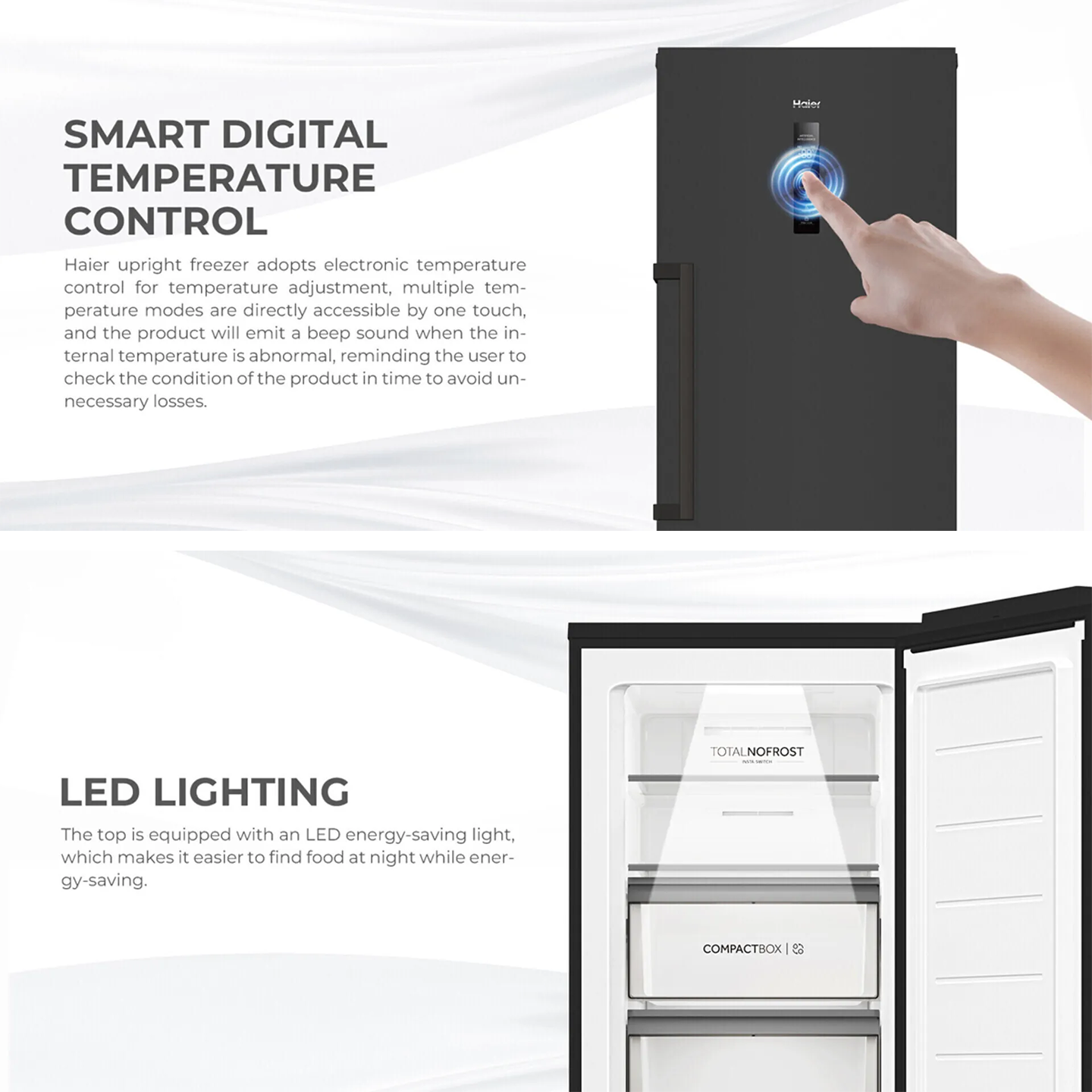 Haier 290L Upright Freezer (HUR-331NE)