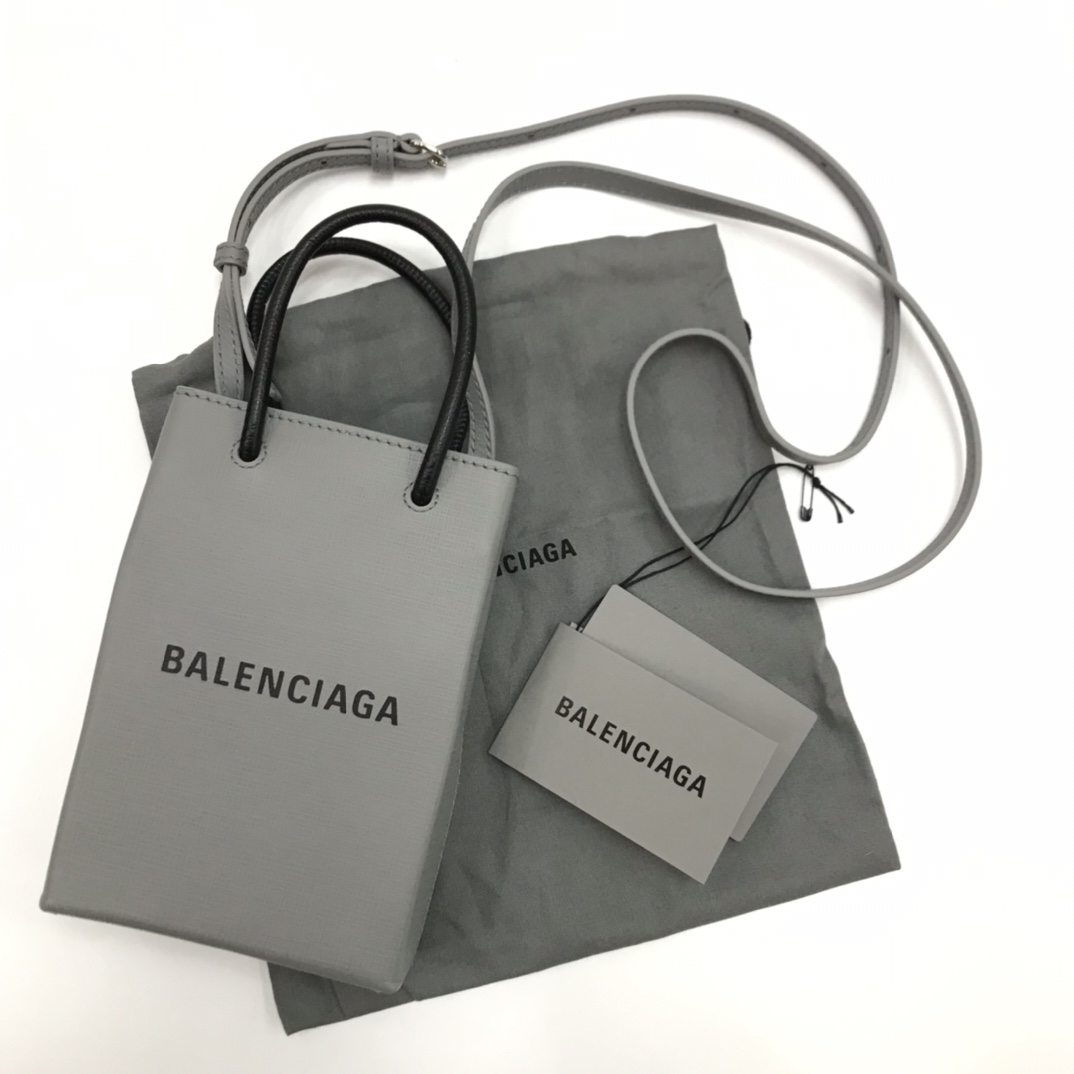 巴黎世家小牛皮電話袋Balenciaga Phone Bag In Squared Calfskin