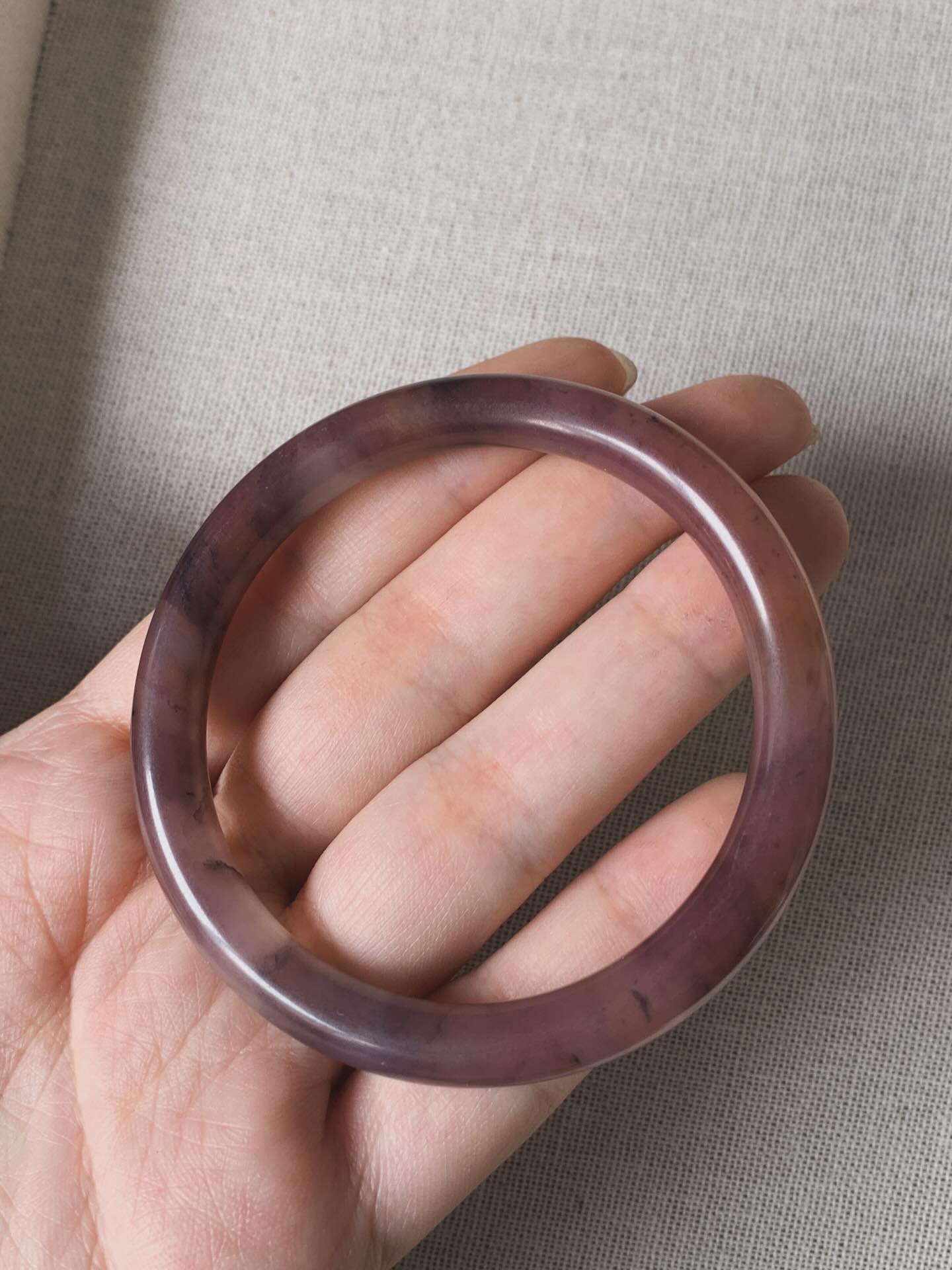 Jadeit Bangle 金丝玉紫罗兰手镯