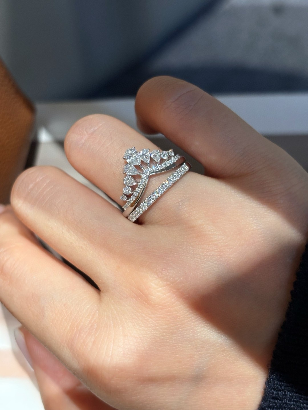 18K Lab Diamond Ring 