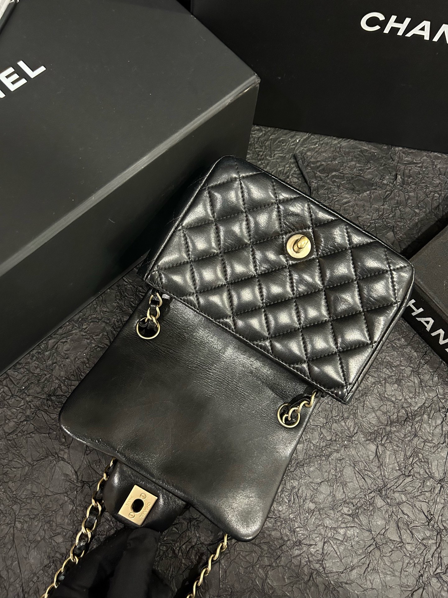 【預訂貨品】Chanel 黑金方胖子 