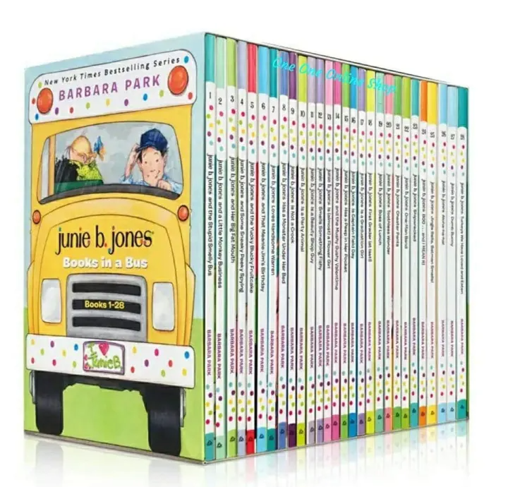 UK Barbara Park Junie B. Jones Box Set 28 Book Series 朱妮瓊斯 兒童英文 小說讀物橋樑章 ...