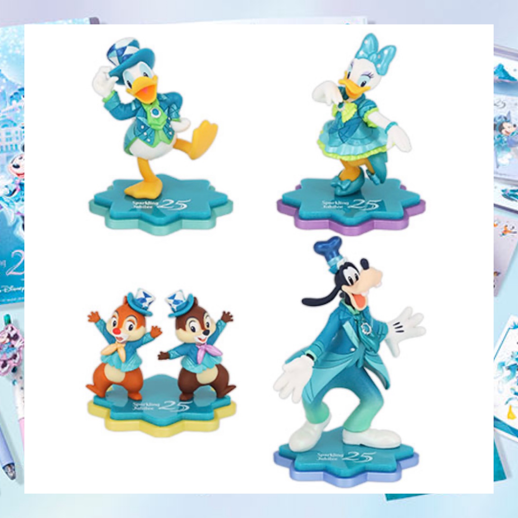 ：日本：DISNEYLAND園區產品 TOYKO DISNEYSEA 25TH SPARKLING JUBILEE 25/5 日本發賣 FIGURE SET