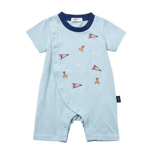 Polo Baby 短袖連身褲 熊仔 70/80cm