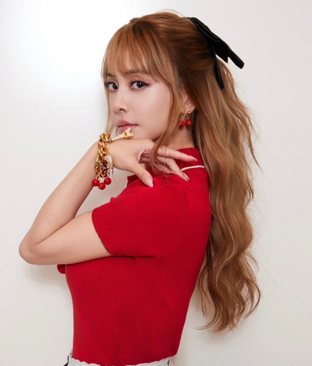 【原單】Valentino Garavani 紅櫻桃耳環 - 禮盒裝