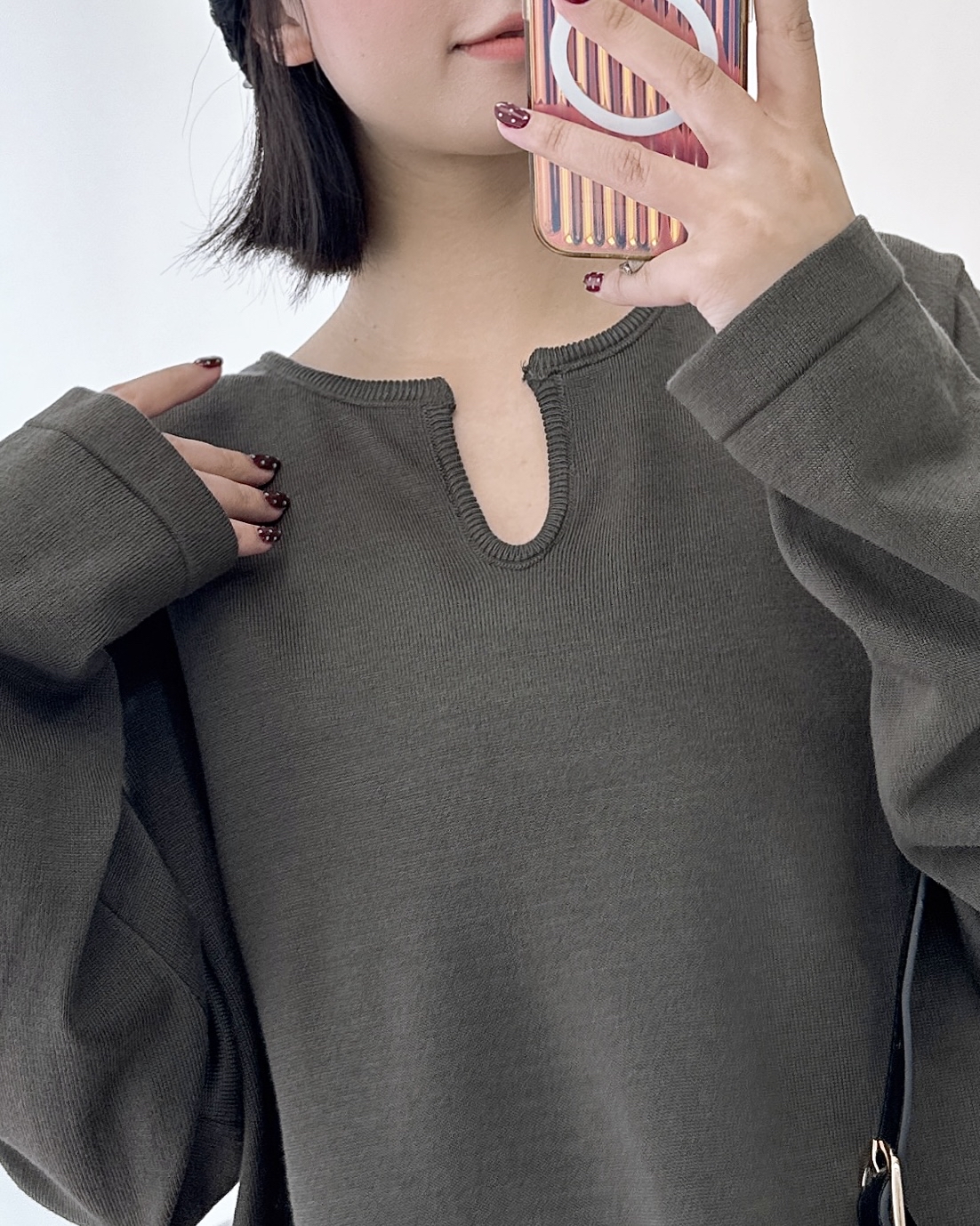 一套兩件垂感線棉上衣 2色