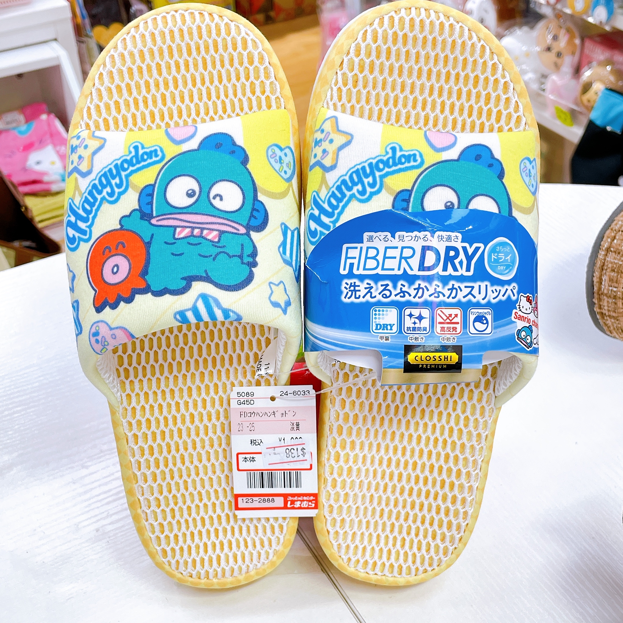 日本直送Sanrio水怪超透氣家居拖鞋23至25 cm