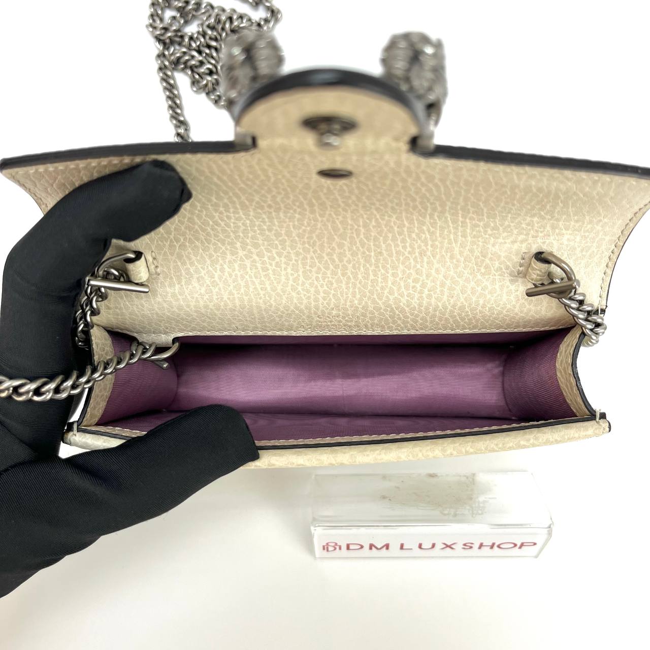 Gucci Dionysus Super Mini Shoulder Bag White