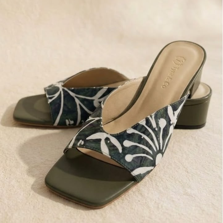 5824 - Seroja Slip-On Batik Heels