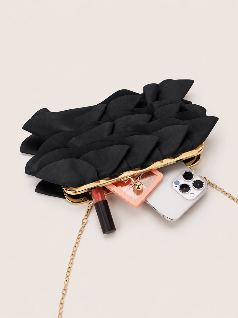 6368 Roselle Ruffle Clutch Bag