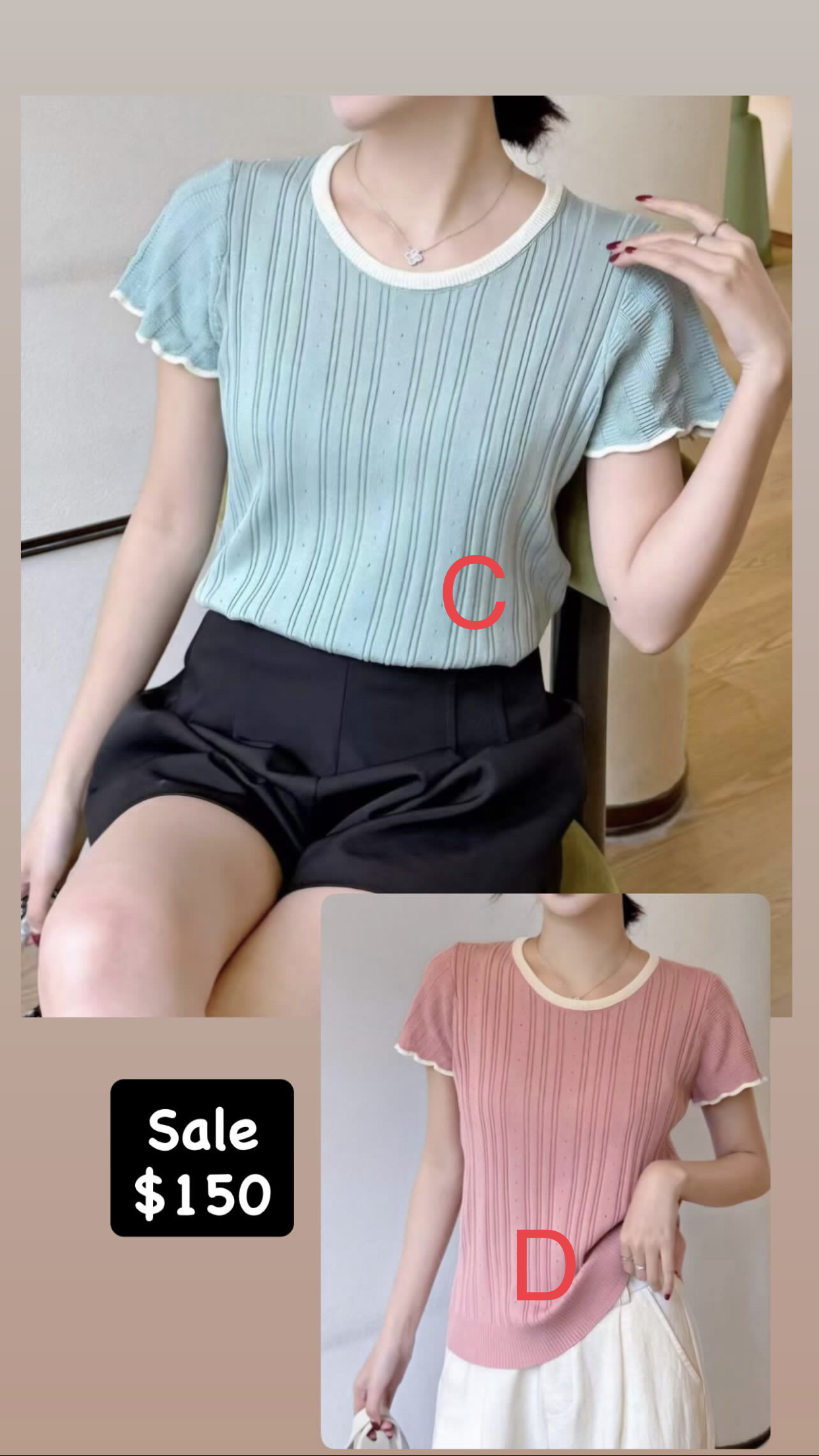Sale$150 四色