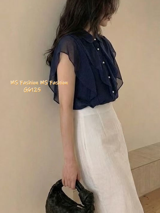 G6125 韓國🇰🇷靚料ruffle top