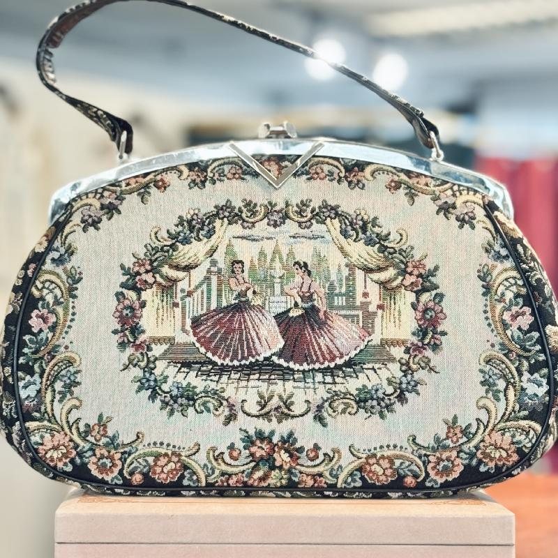 C.a. 1950-60s La Marquise Made of Finest Italian Tapestry (MT2511)