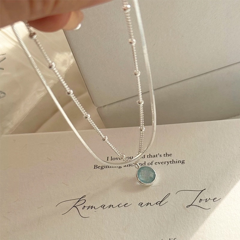 天然海蓝宝手链