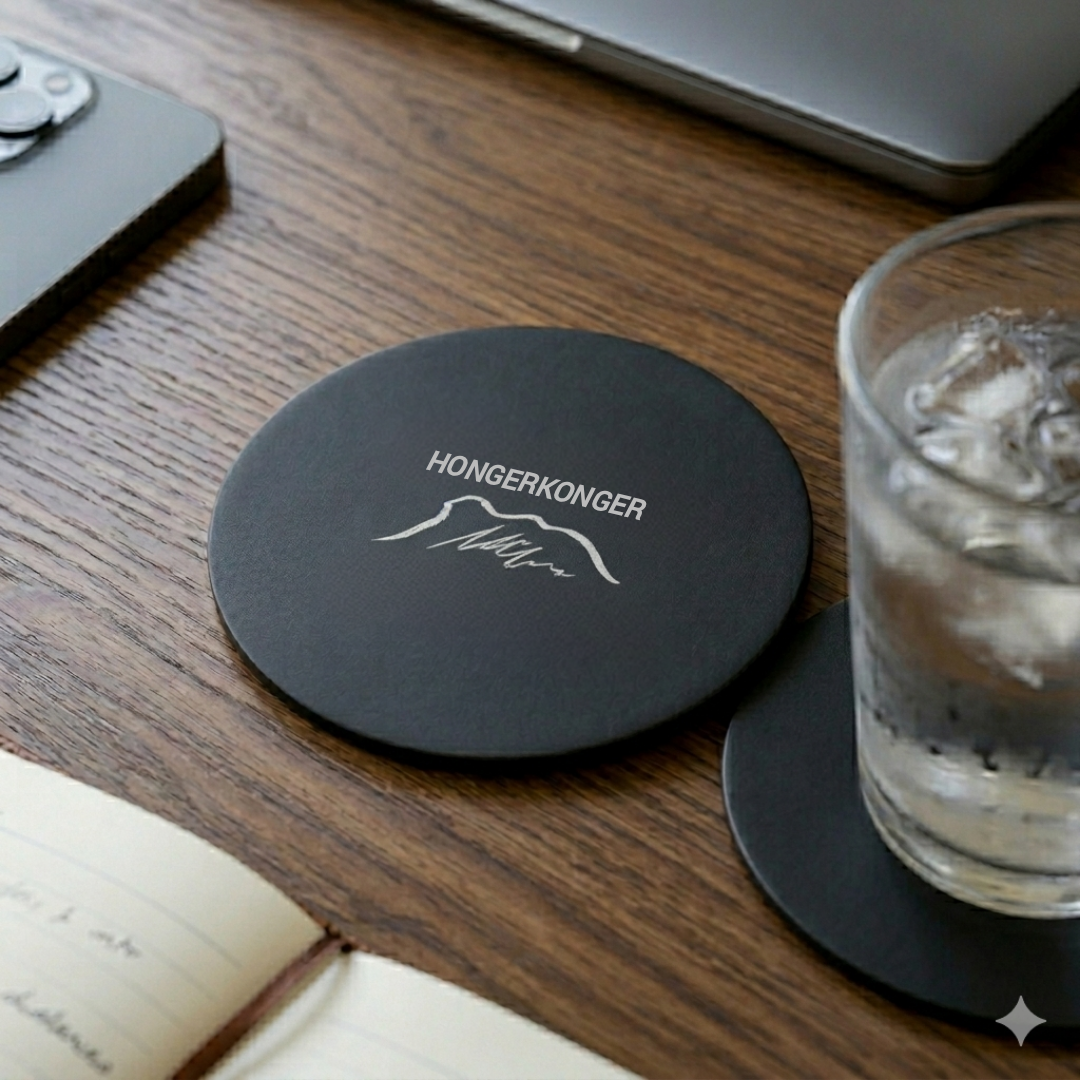 HONGKONGER 拉絲不鏽鋼杯墊 (防滑靜音版)