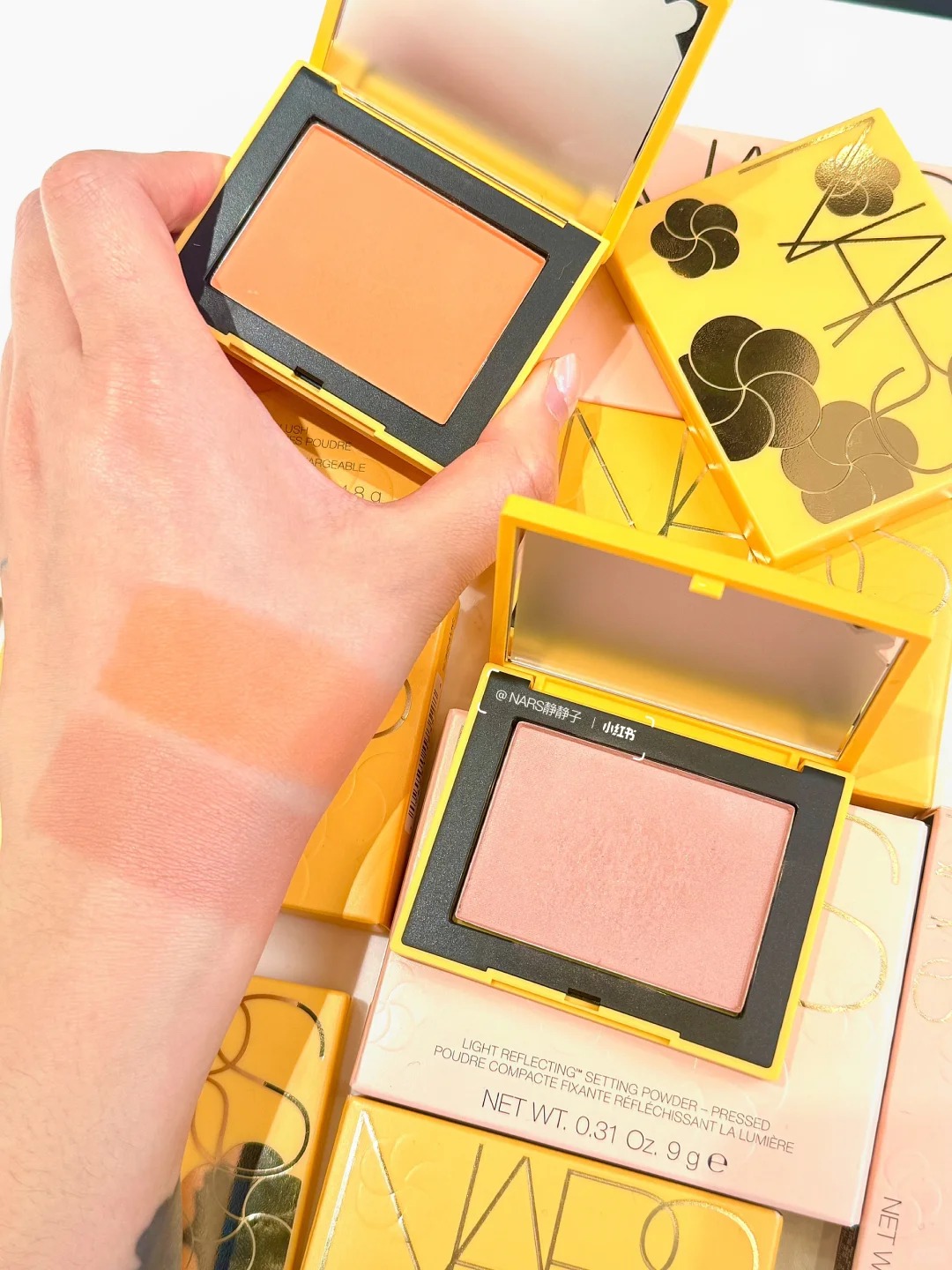 NARS 2026春日出桃限定 四色眼影 胭脂 粉餅 唇蜜291 287桃花海