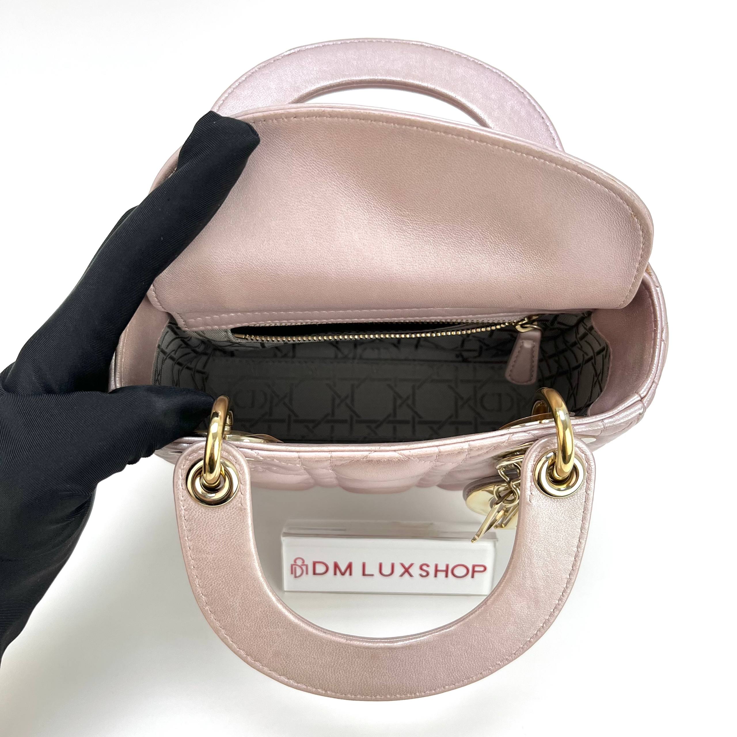 Dior Mini Lady Dior Light Pink GHW