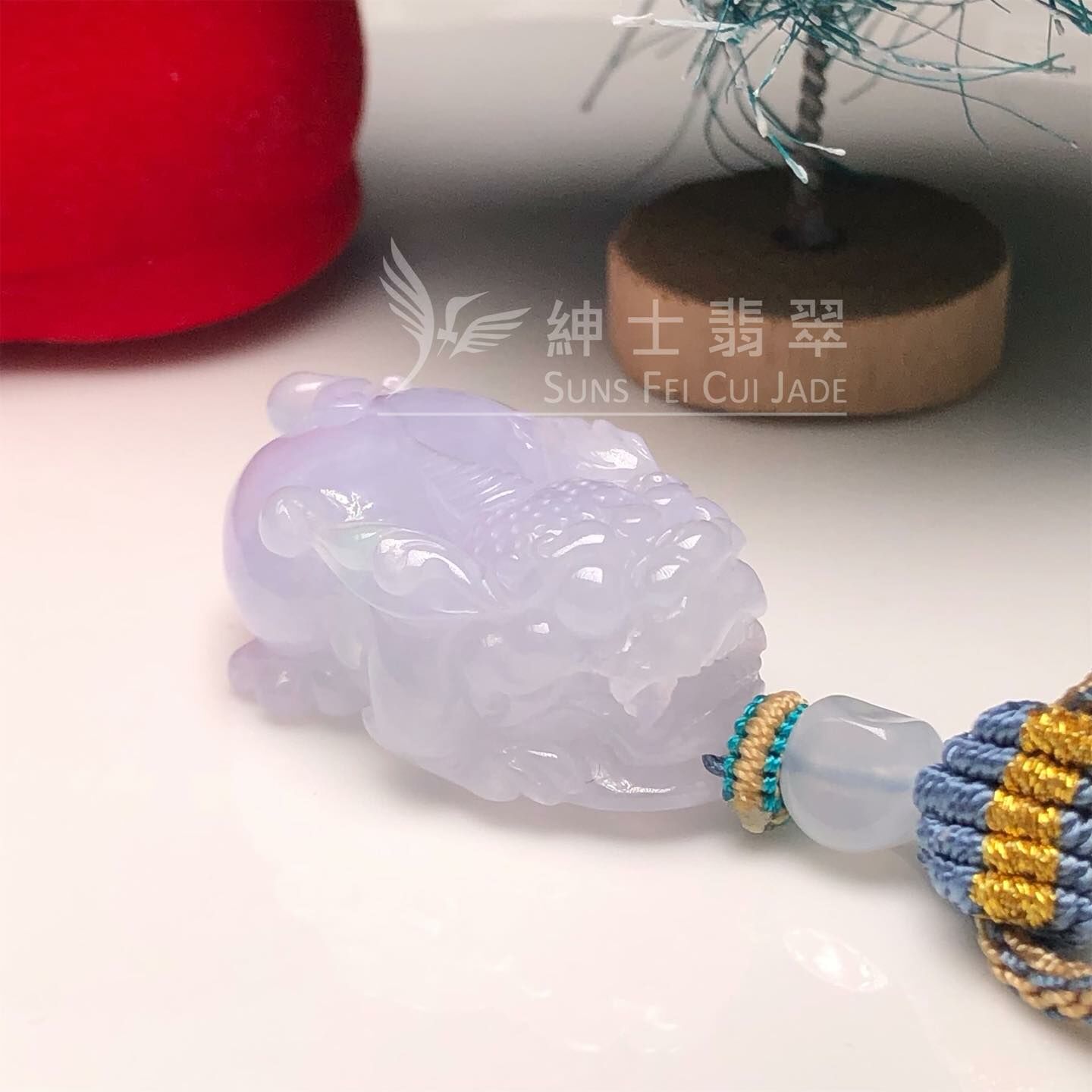 冰紫貔貅掛件