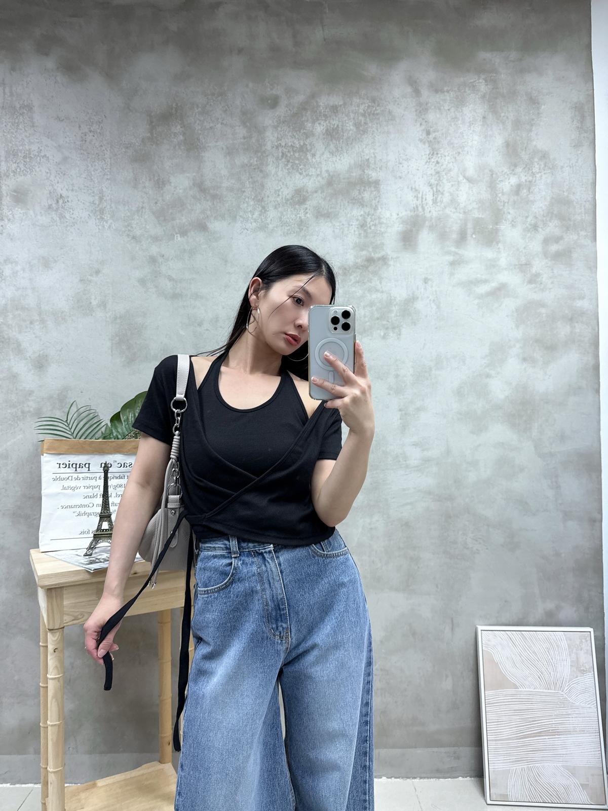 G03 Two in one掛腰背心+Top