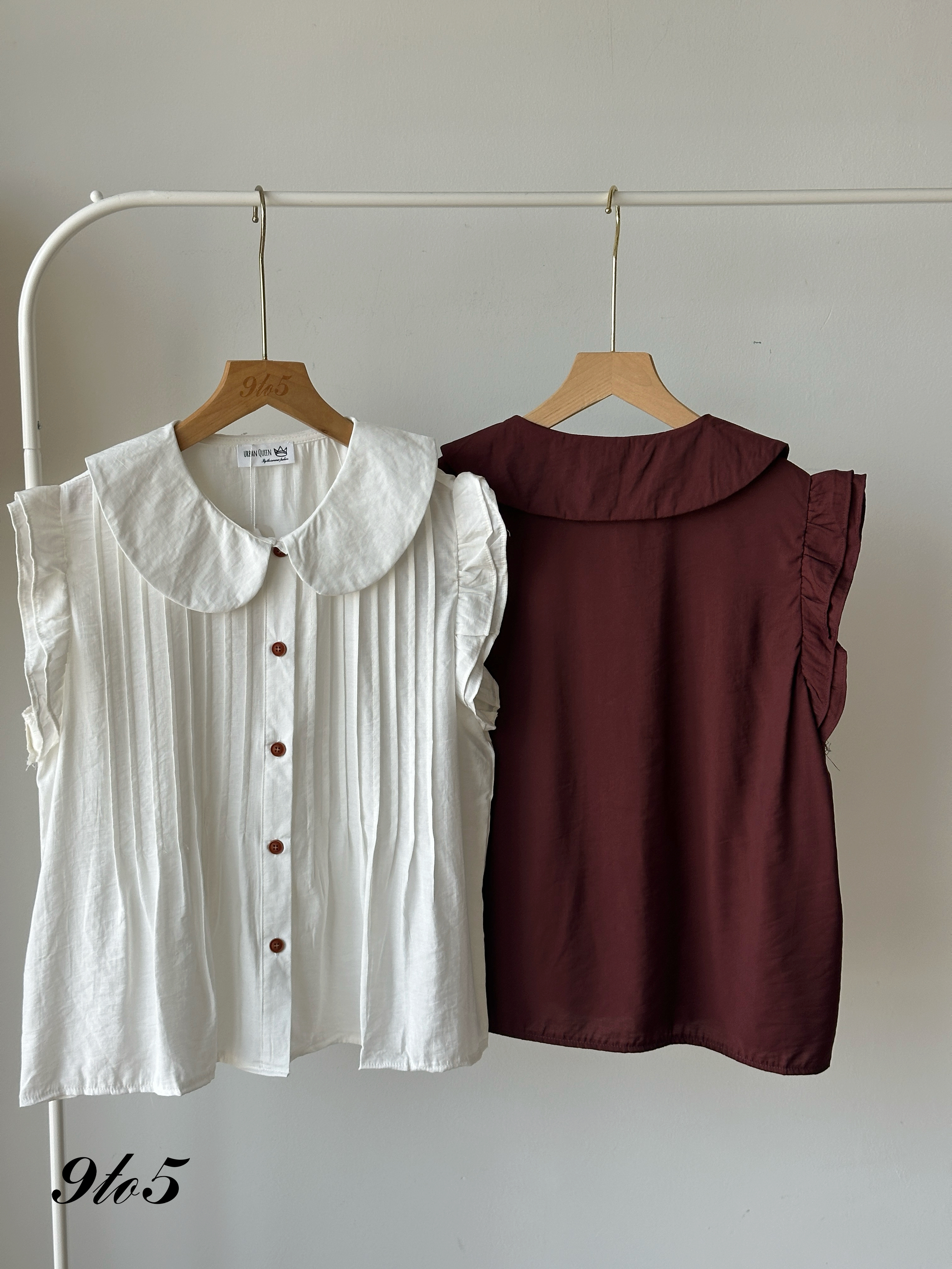 T4118 Ruffle Sleeve Blouse - 4 Colors