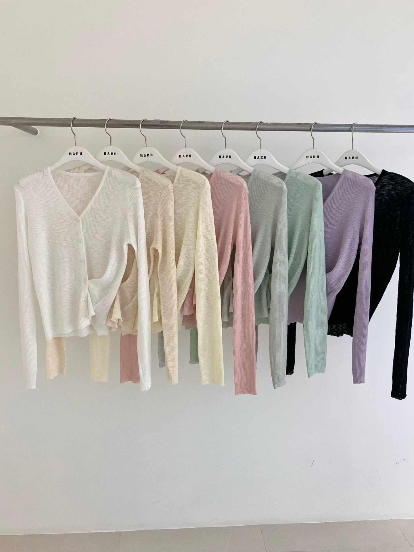 HA1 糖果色針織外套