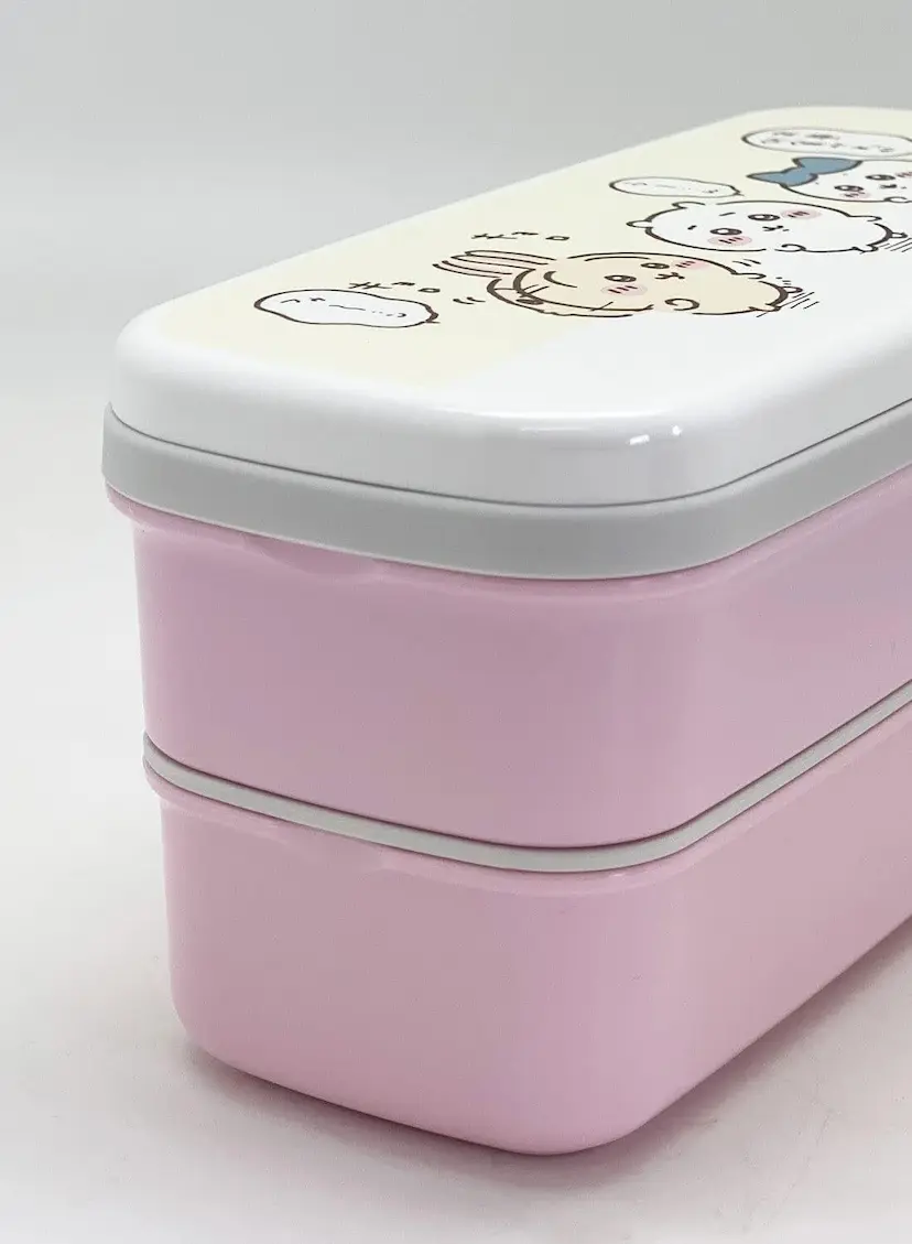 現貨🌸日本直送 |日本製Chiikawa抗菌雙層午餐盒連筷子/微波爐適用便當盒640ML