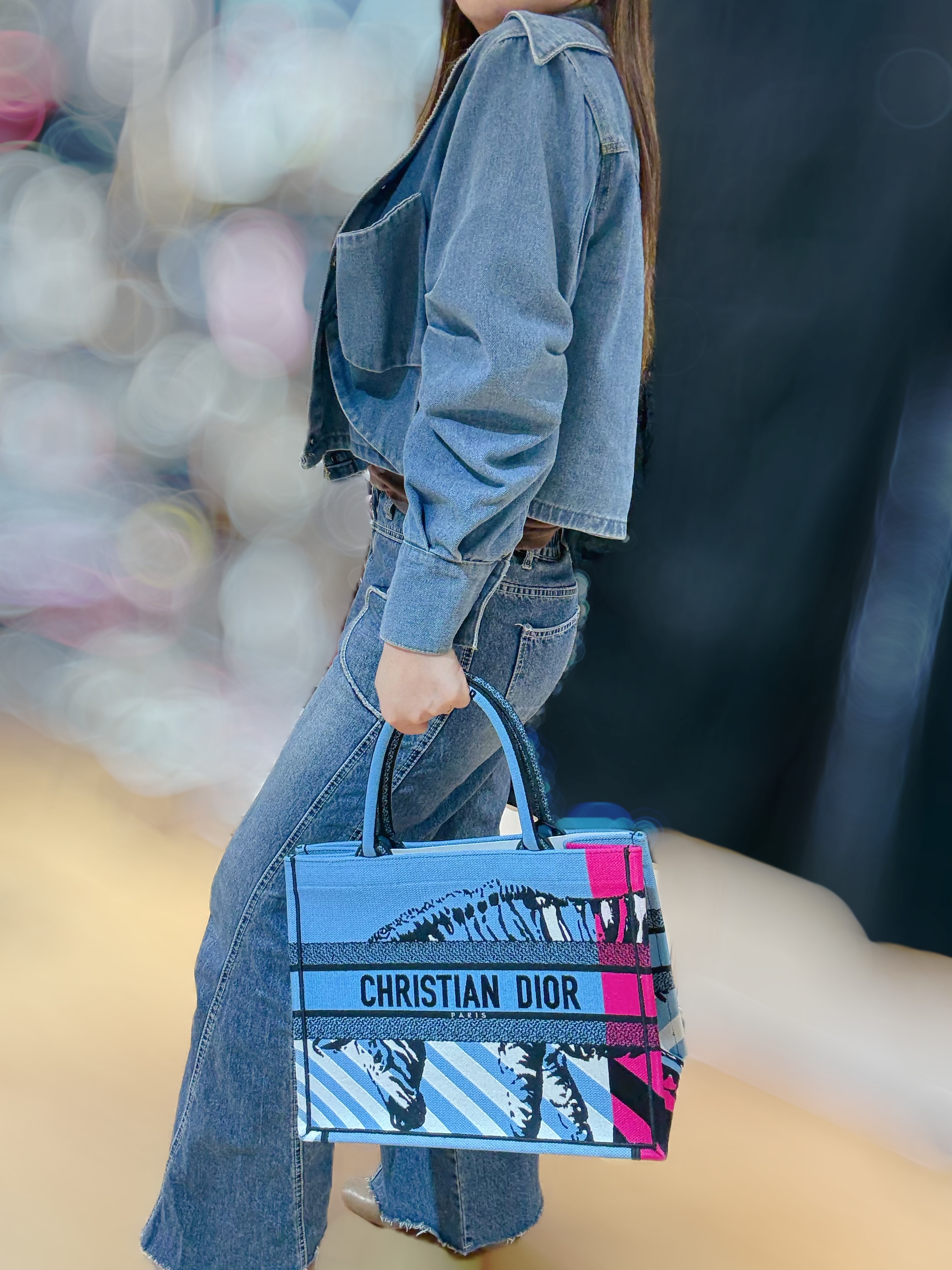 Dior book tote M zebra