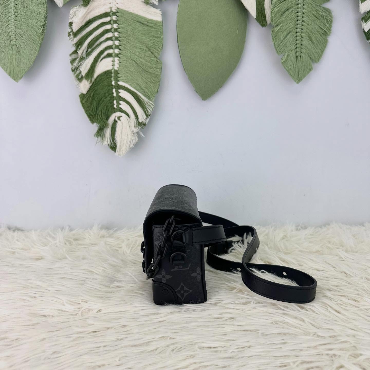 LV 🤍PRE OWNED 黑色老花 Steamer 晶片款 2024年全套有單🖤