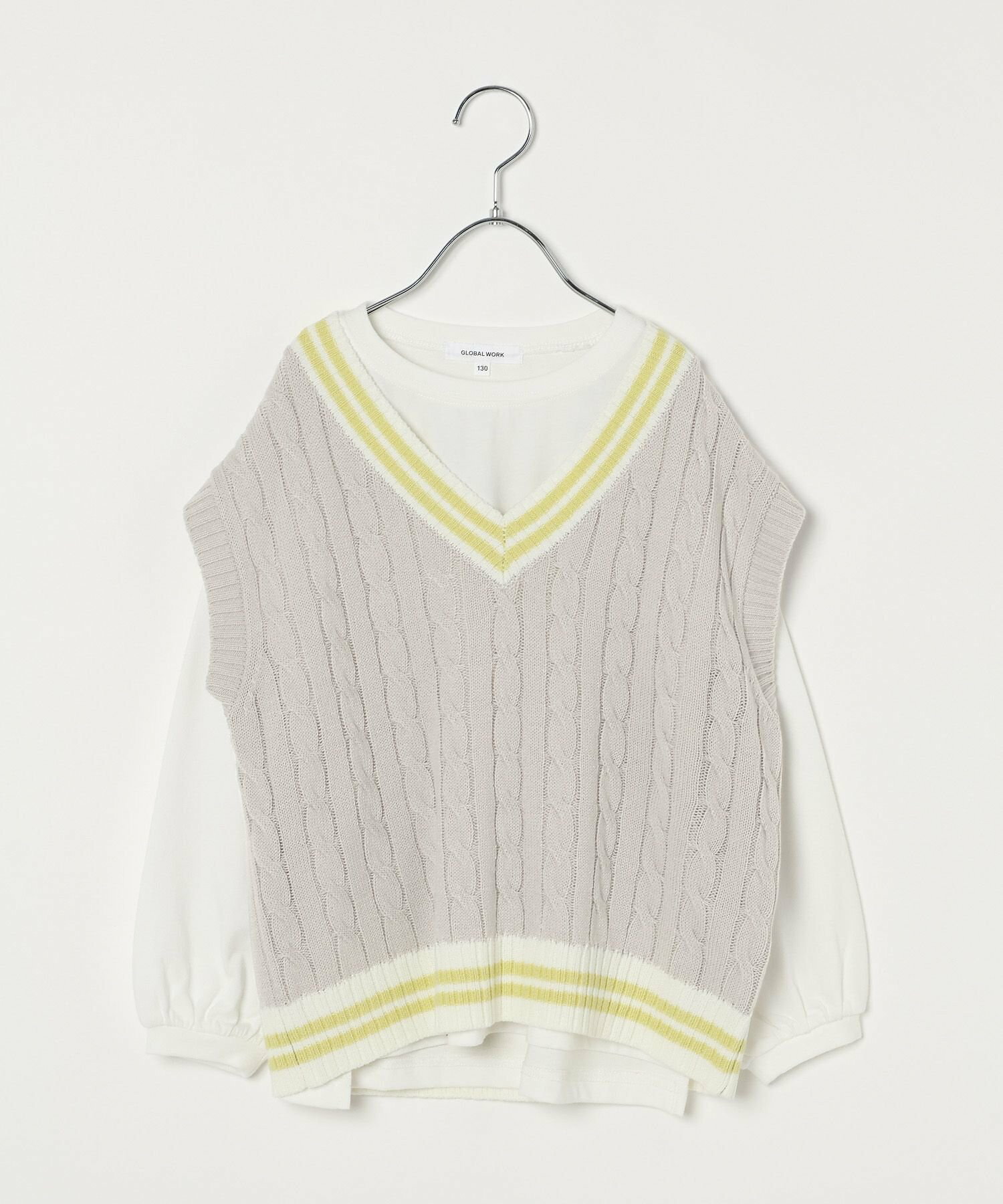 🆕【⭐訂購⭐】🌀 🇯🇵 日本直送 學院風 針織背心+泡泡袖長袖上衣 2件套［2款選］🌀 [ELCA-0189][260330]