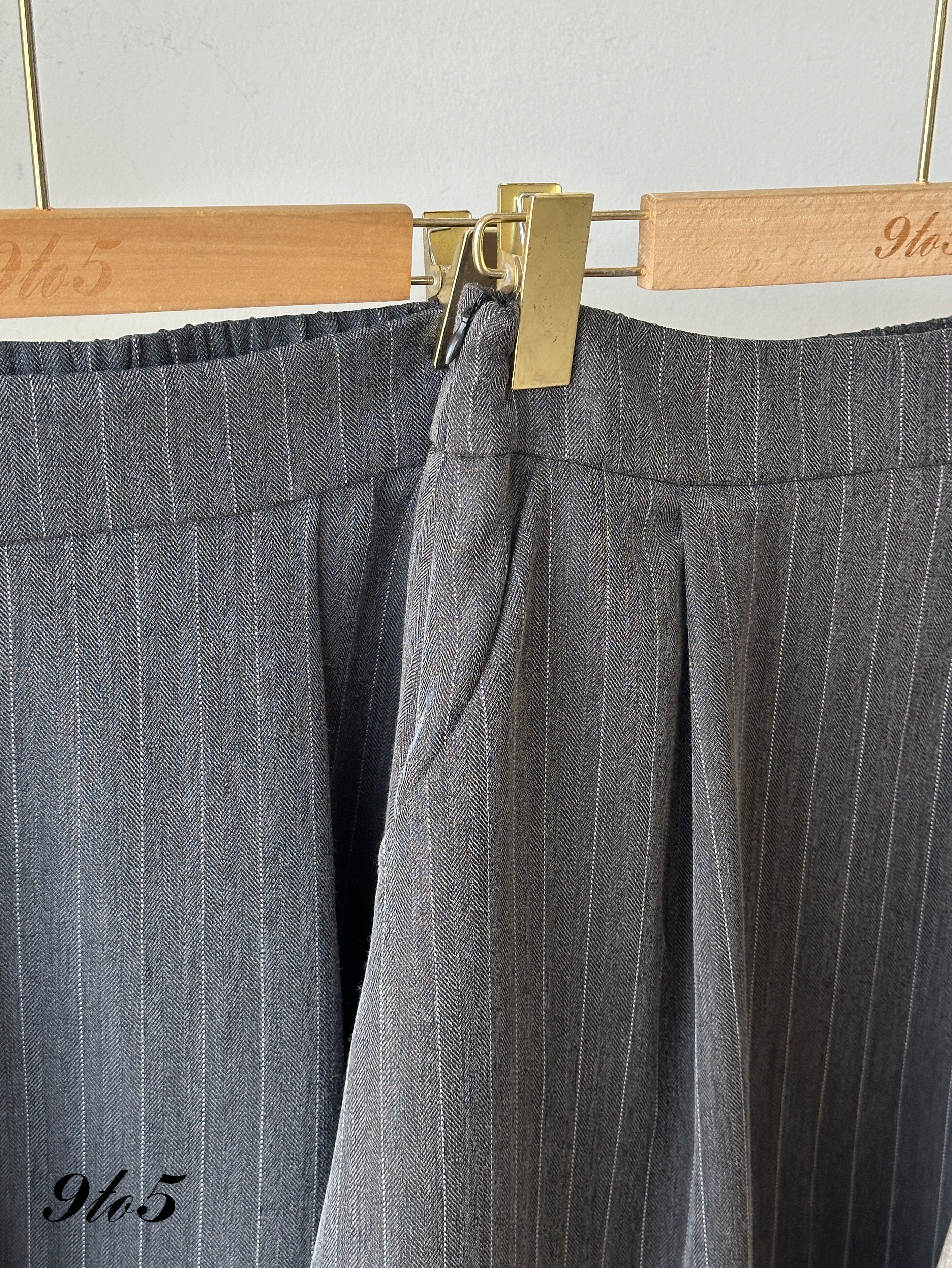 S1939 A Line Stripe Skirt - 3 Colors 