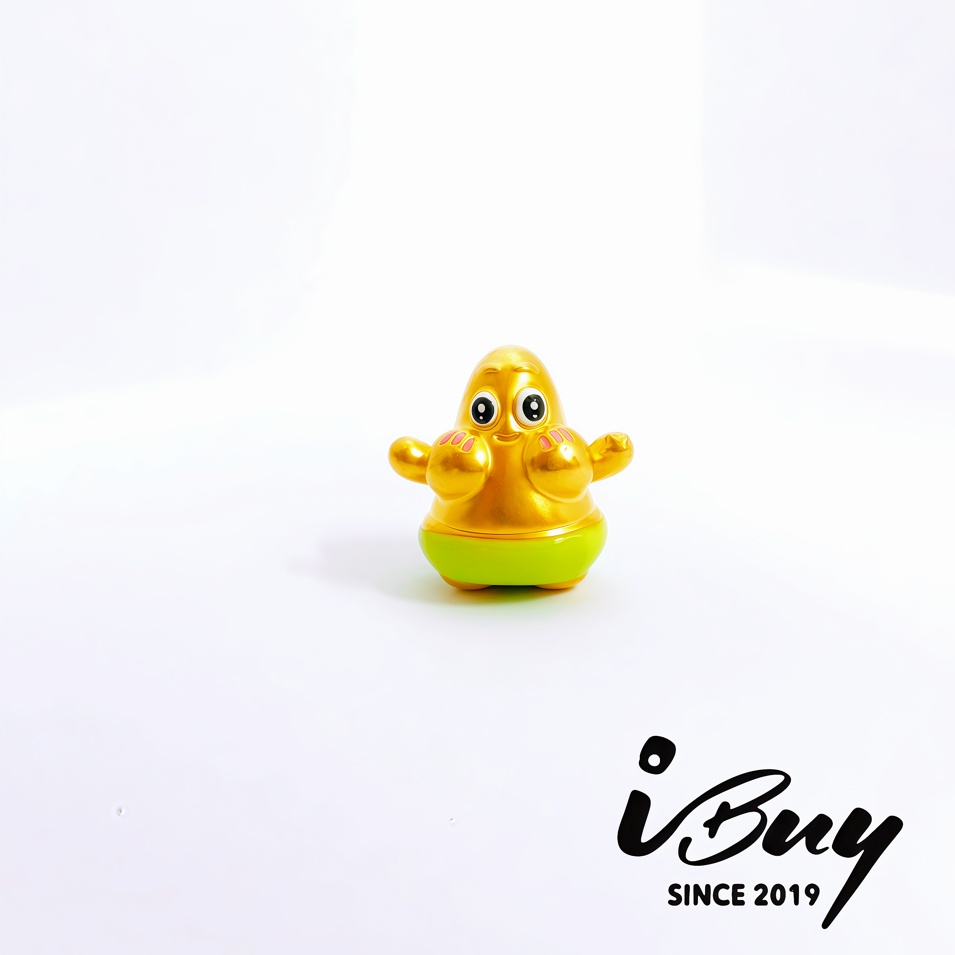 916 HARD GOLD GREEN ENAMEL PATRICK STAR SPACER BEAD 916 硬金 绿珐琅派大星串咀