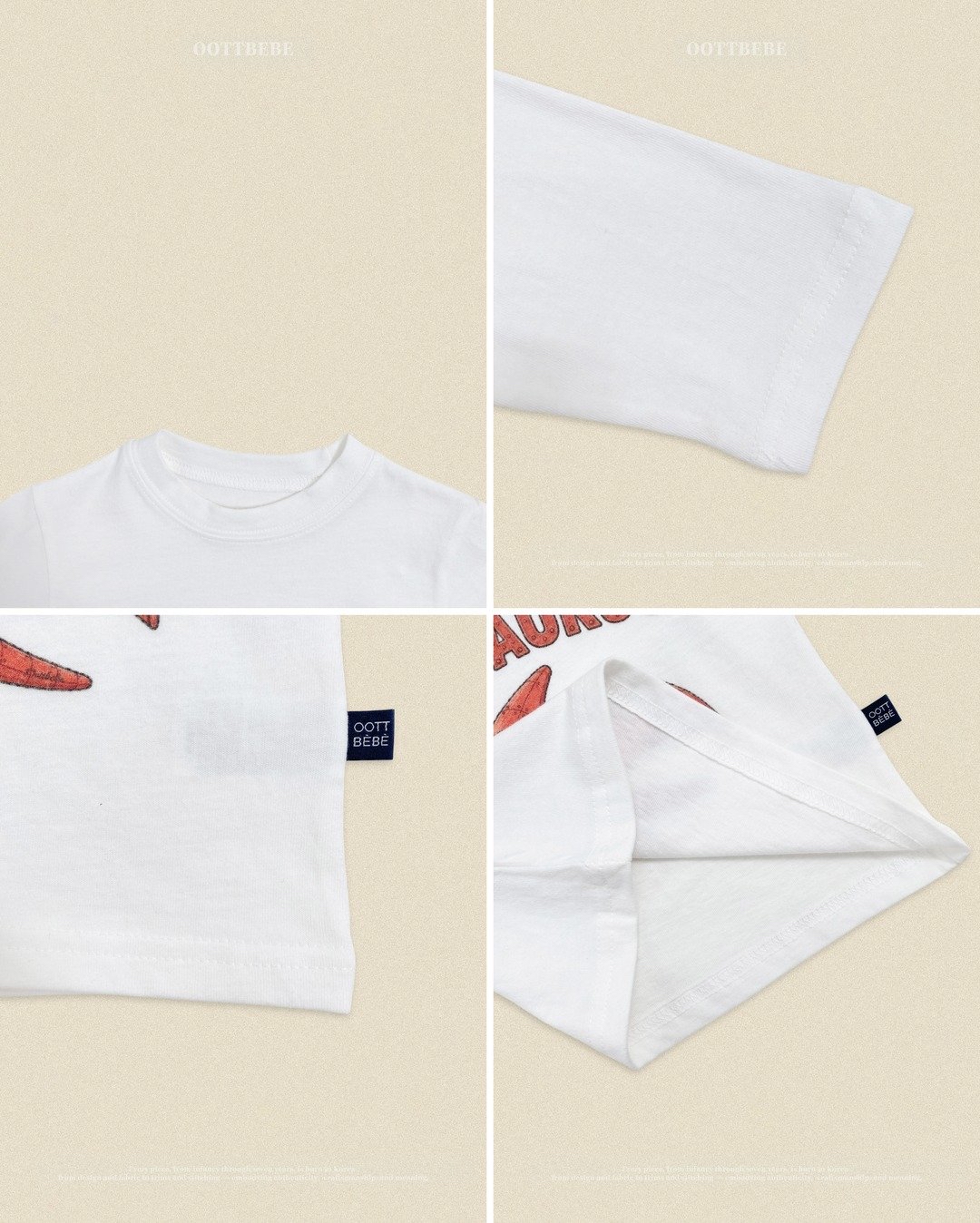 OOTT | Robot dinosaur top and bottom clothes set 