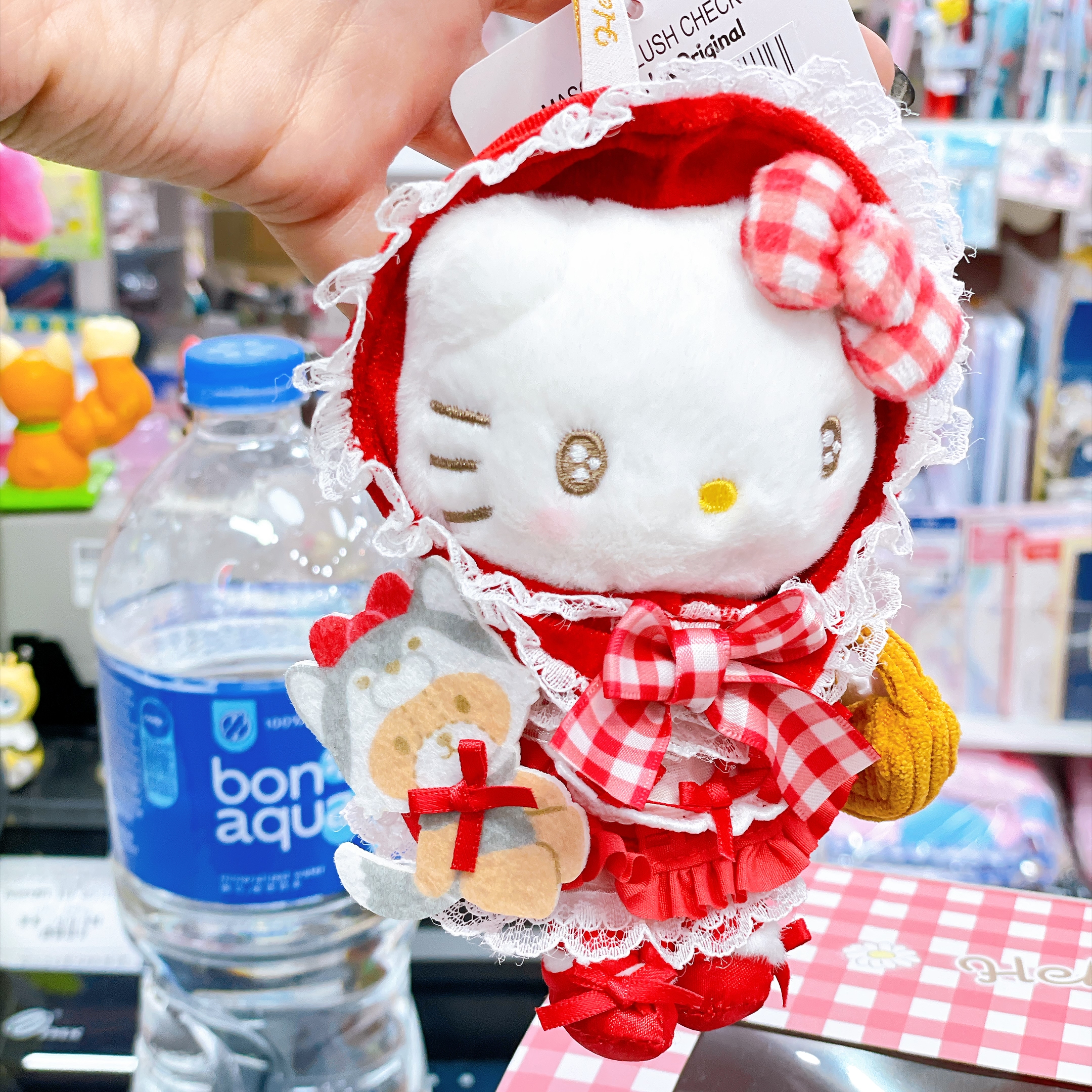 原裝行貨 Hello Kitty小紅帽 盒裝公仔/公仔掛飾