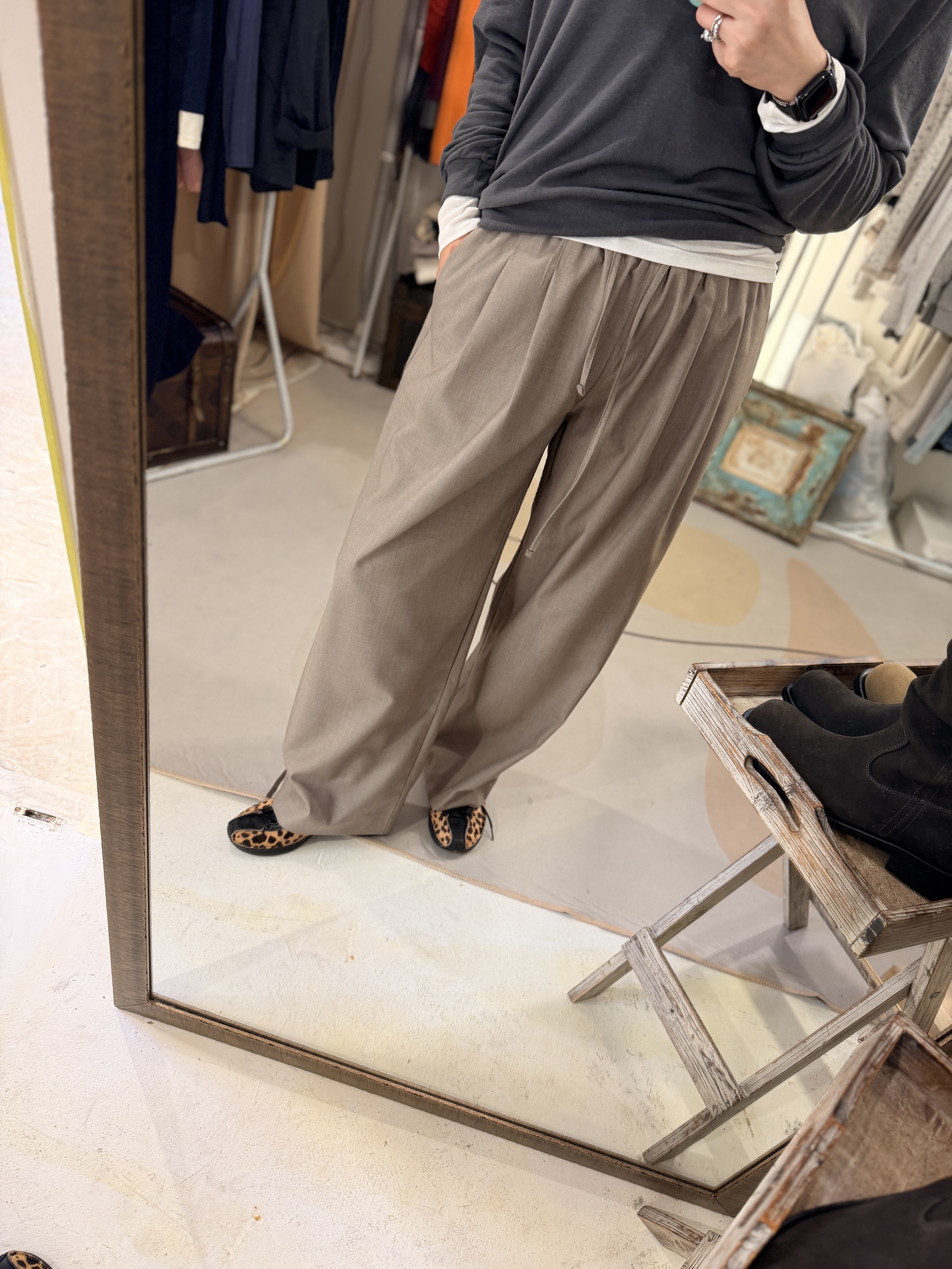 Elastic waist pants