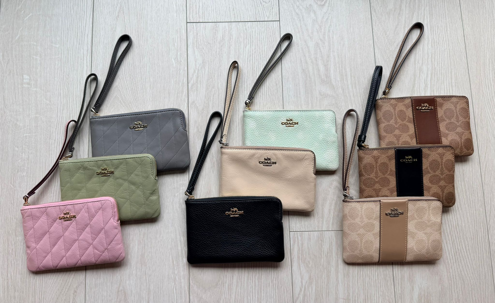 Coach Corner Zip Wristlet 單層拉鍊手拎袋仔