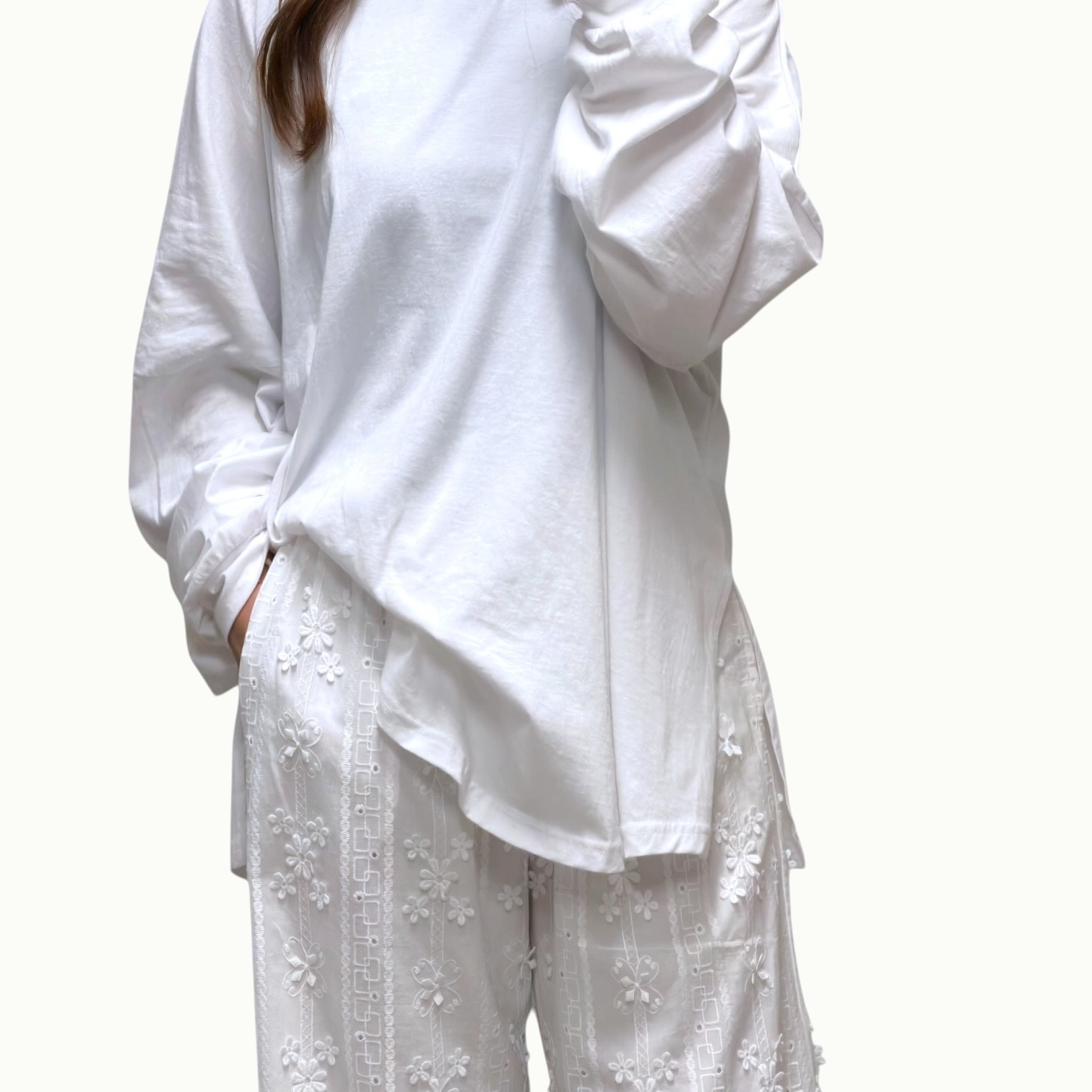 221016 薄料長䄂tee