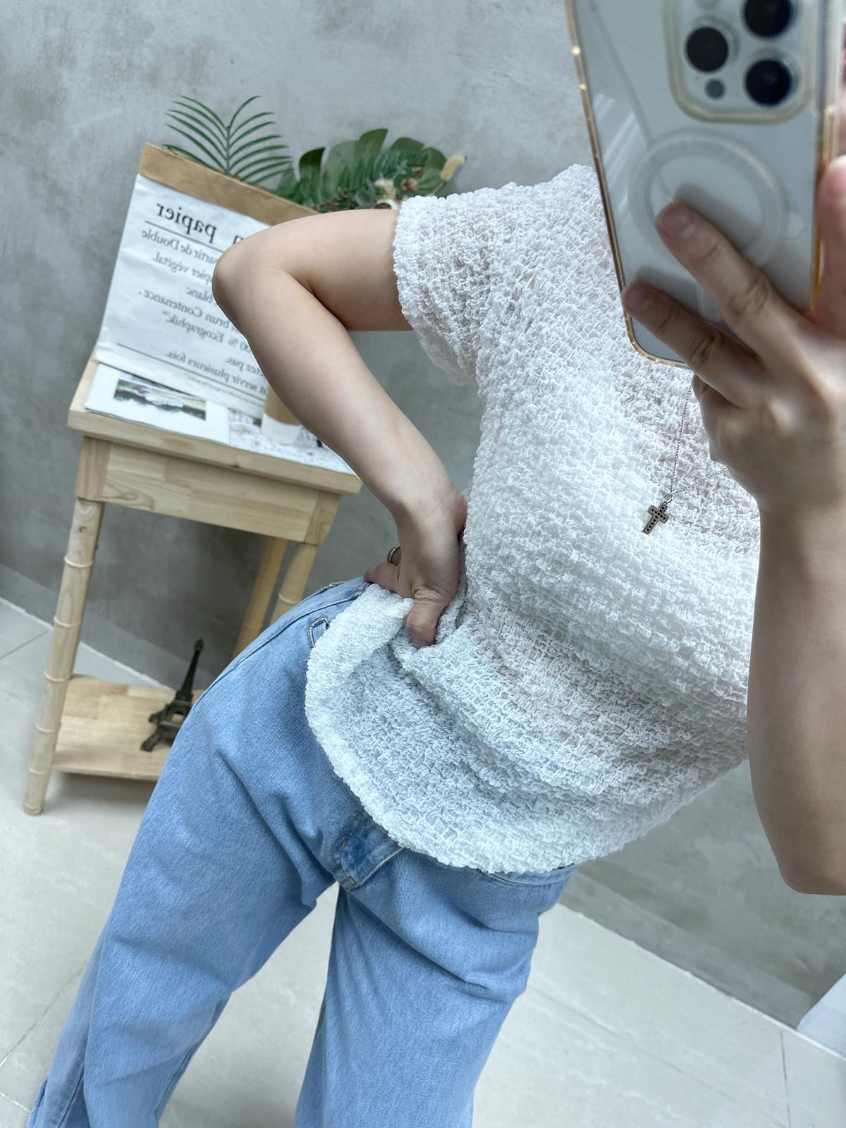 K06 立體壓皺棉Top