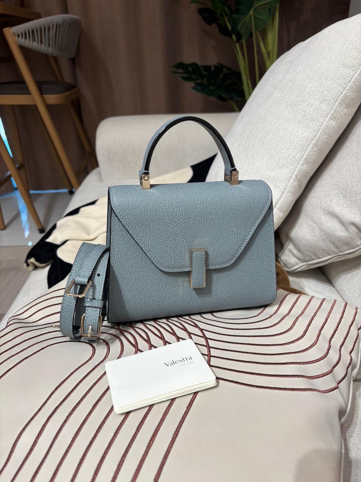 Valextra iside micro crossbody bag 100%Authentic, 98%new ✅ certificate ✅dust bag