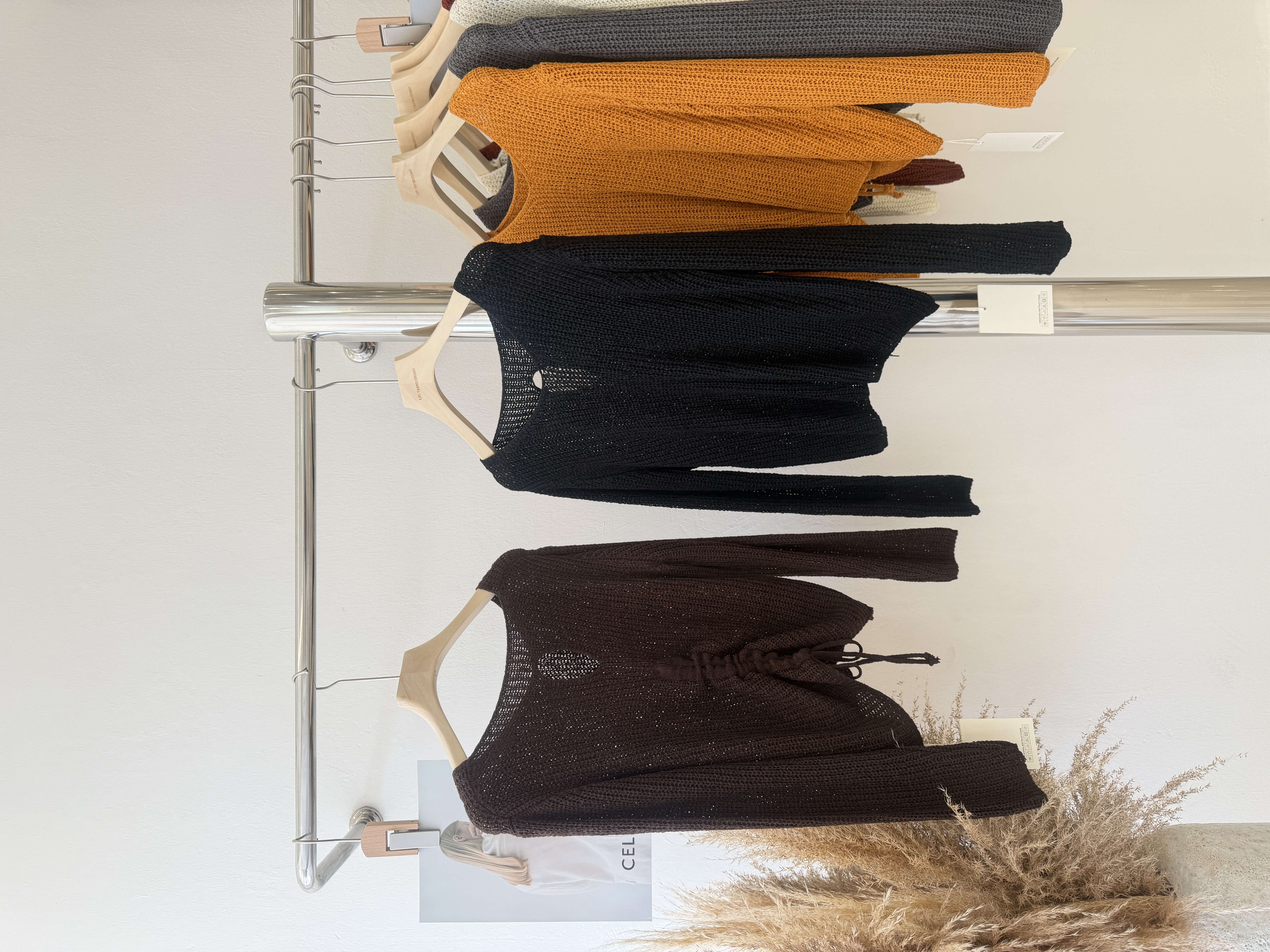 6738 爆款个性抽绳针织上衣