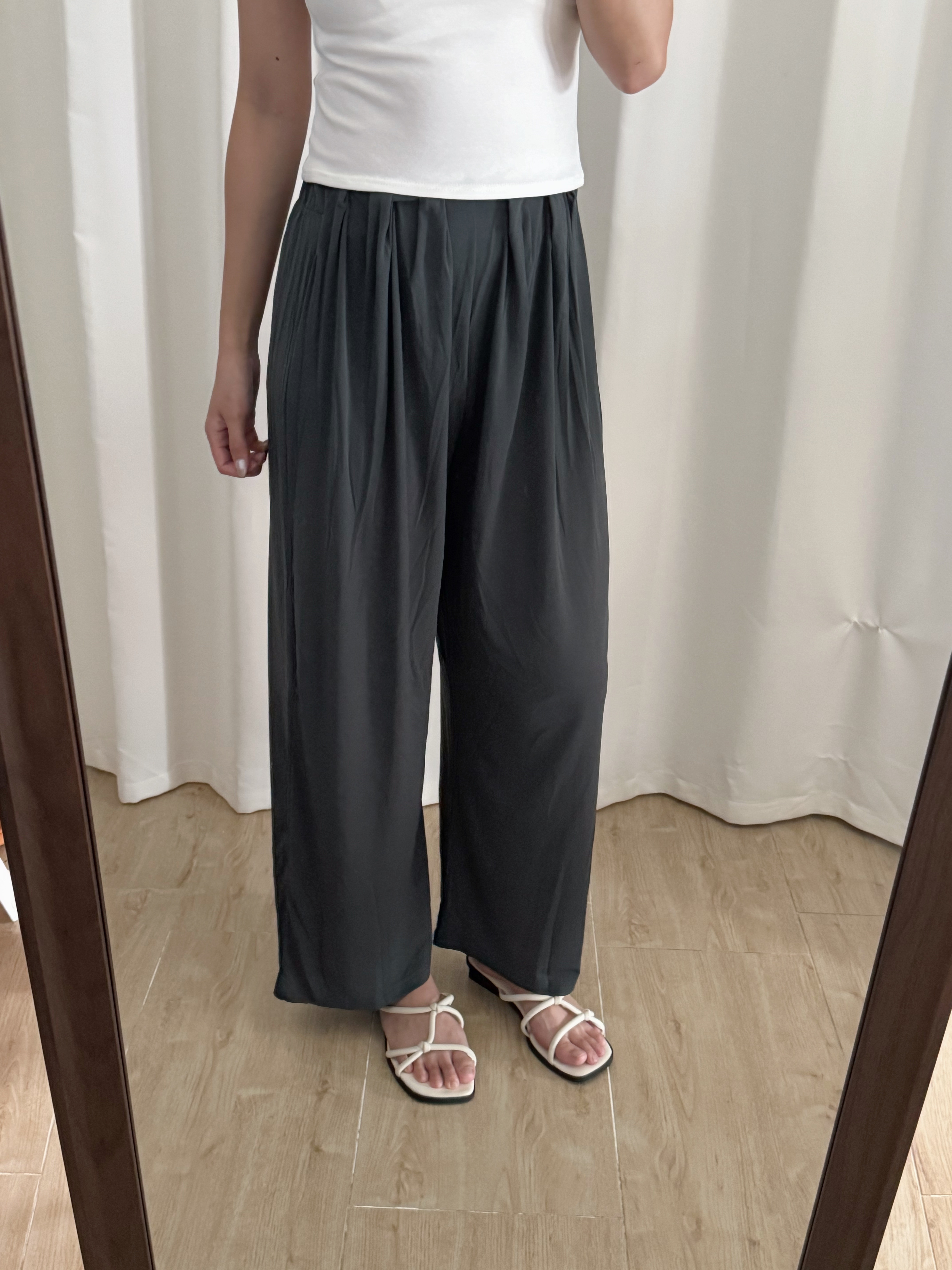 [夏天最愛!]超垂感涼爽休閑長褲(四色入)