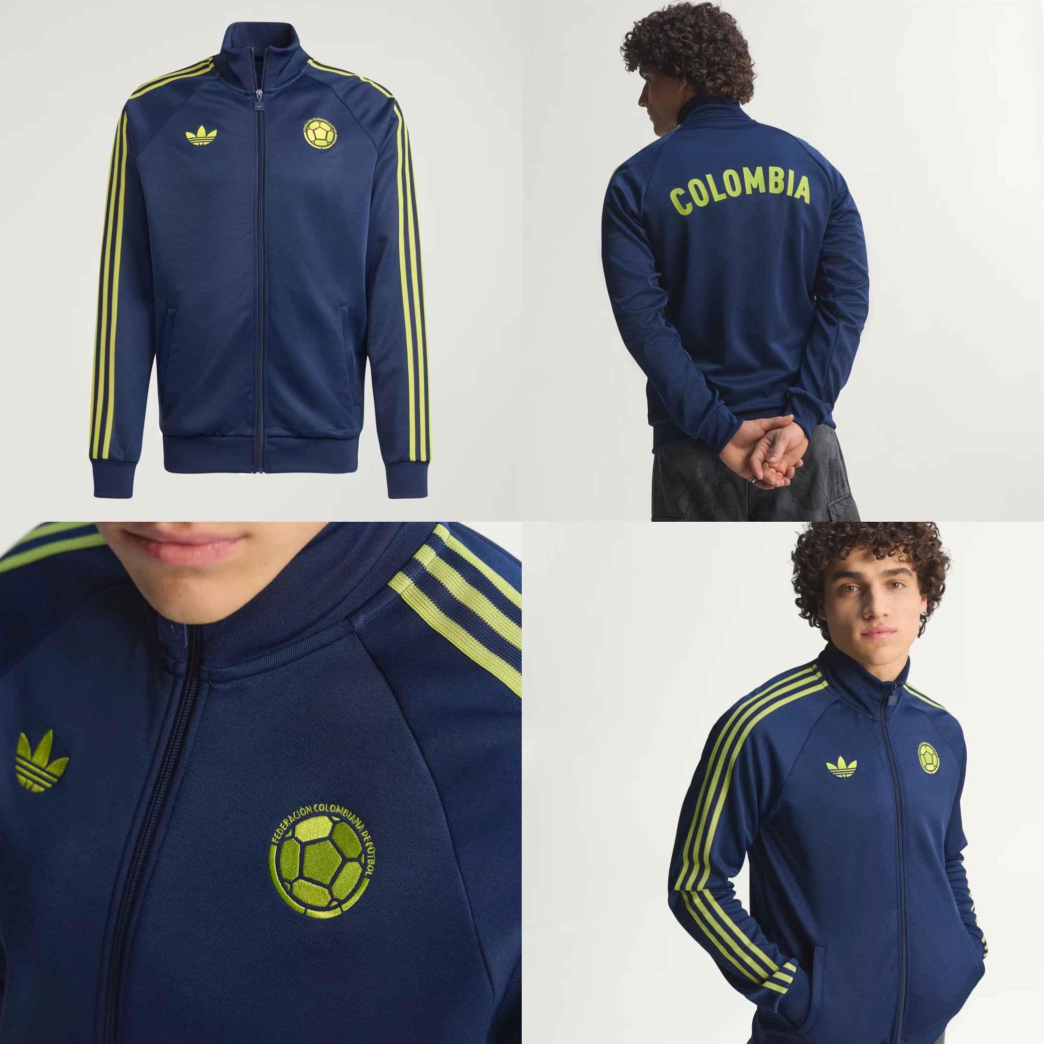 💛 Adidas Colombia 哥倫比亞 Originals 復古運動外套 JZ9088