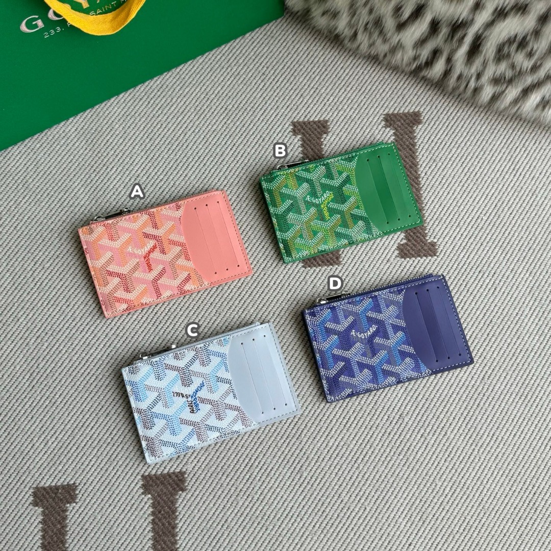 【頂級】Goyard Bourbon 拉鍊卡包錢包 連全套禮盒