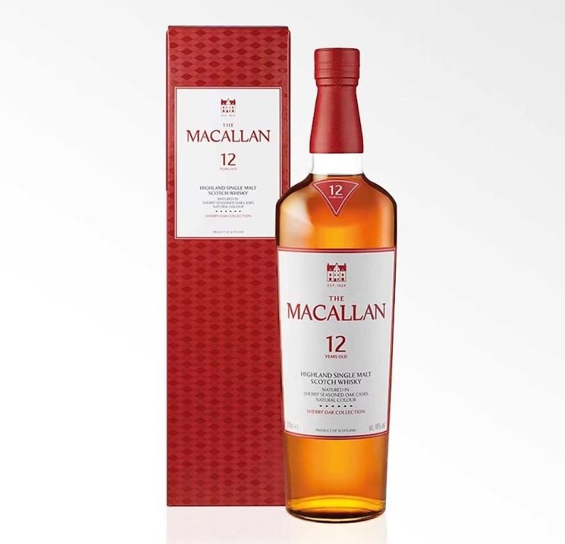 麥卡倫雪莉單桶 12年 (新裝紅盒)  Macallan 12 YO Sherry Oak (new package) 40% 700ml  香港行貨