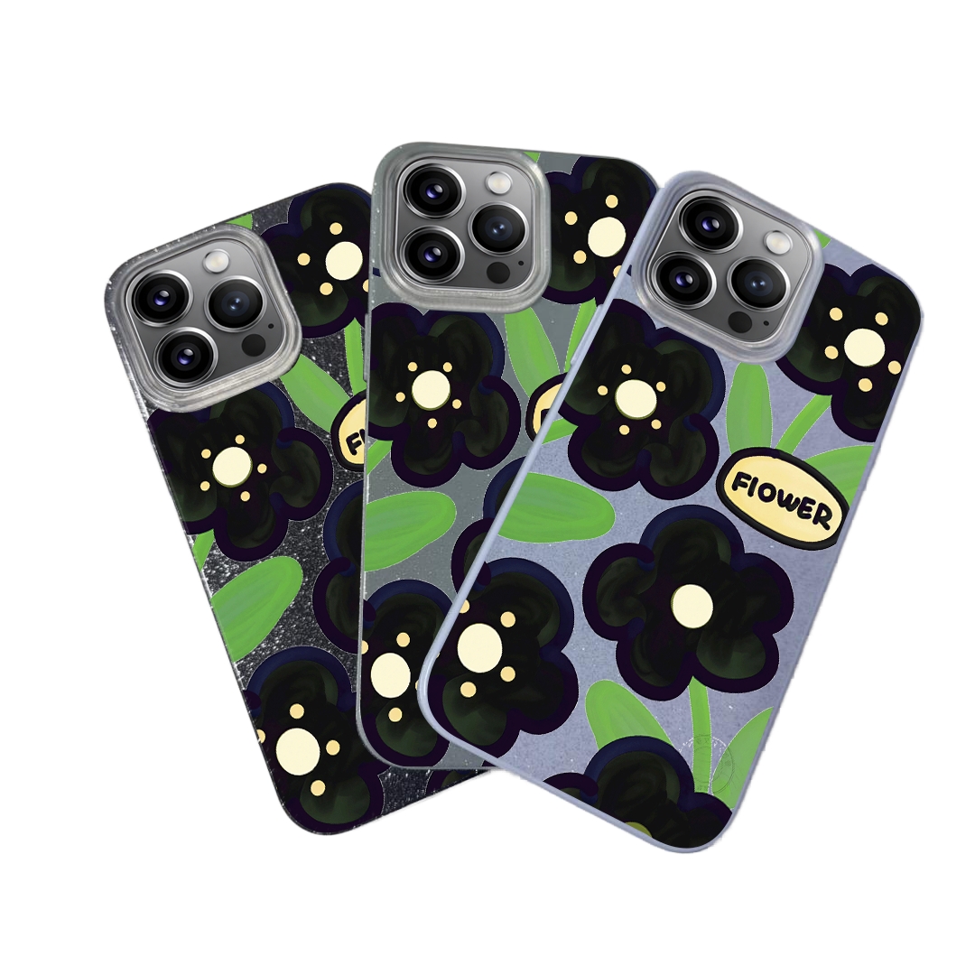 BLING CASE PHONE FOR IPHONE - DESIGN FLOWER W