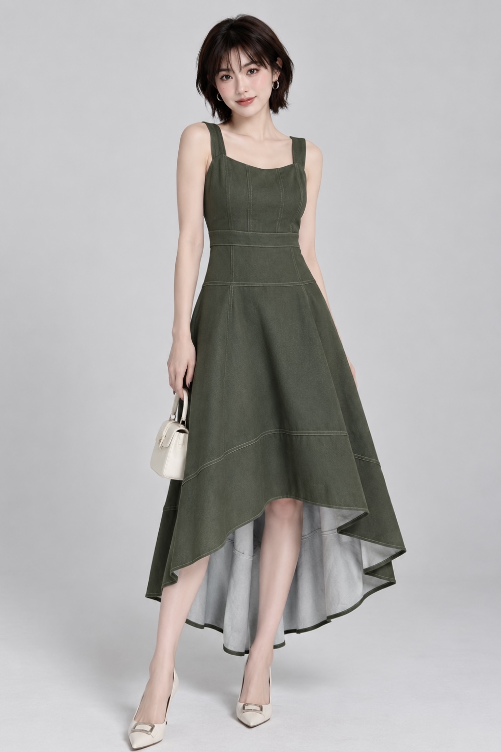 1370BD Aurelia Contour High-Low Dress