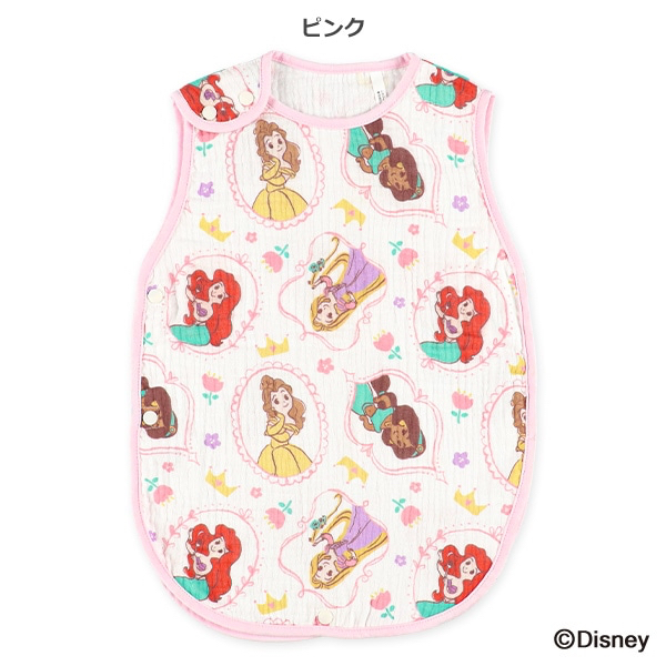 🇯🇵預訂 日本直送🇯🇵Disney公主滿印棉紗背心防踢睡袋