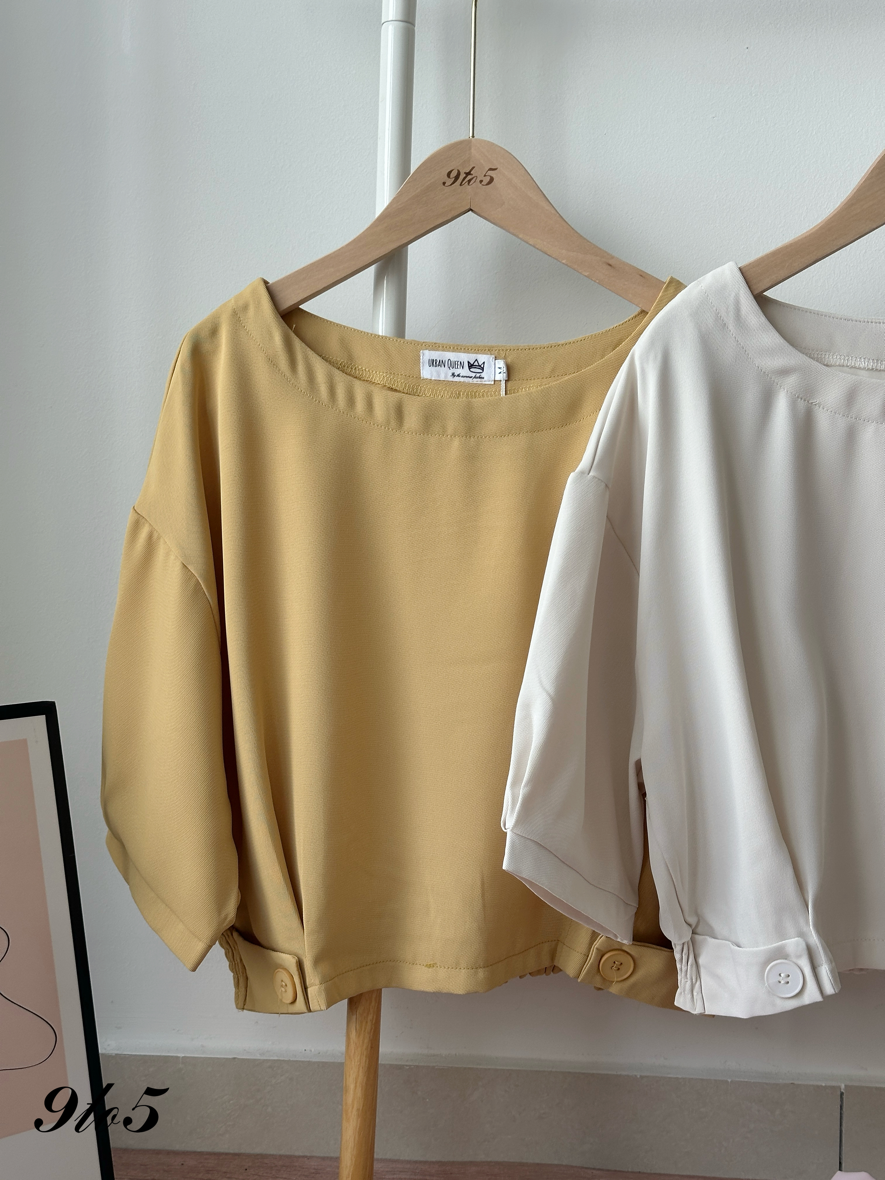 T4335 Half Sleeve Boat Neck Top - 3 Colors 