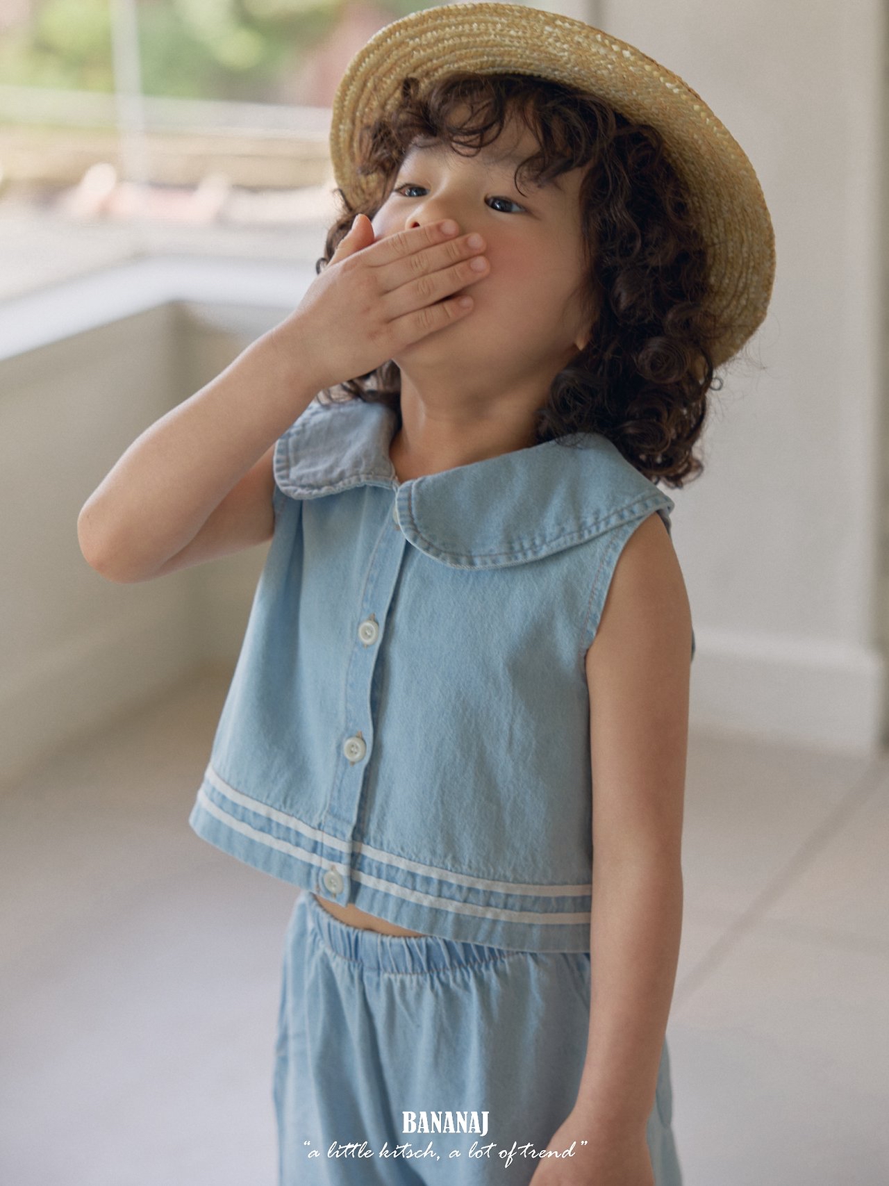 Bananaj | Sailor Top(Blue L110-120)