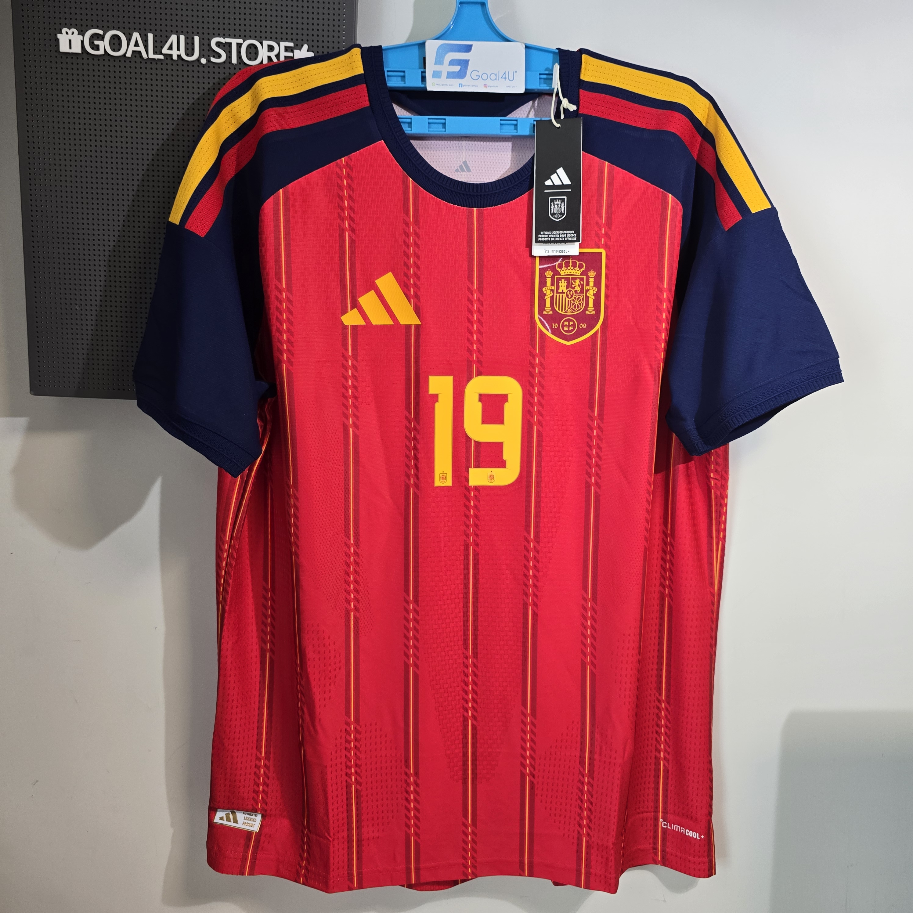 Adidas Spain 西班牙 2025-26 主場球員版球衣 (可加印字章) JN4366