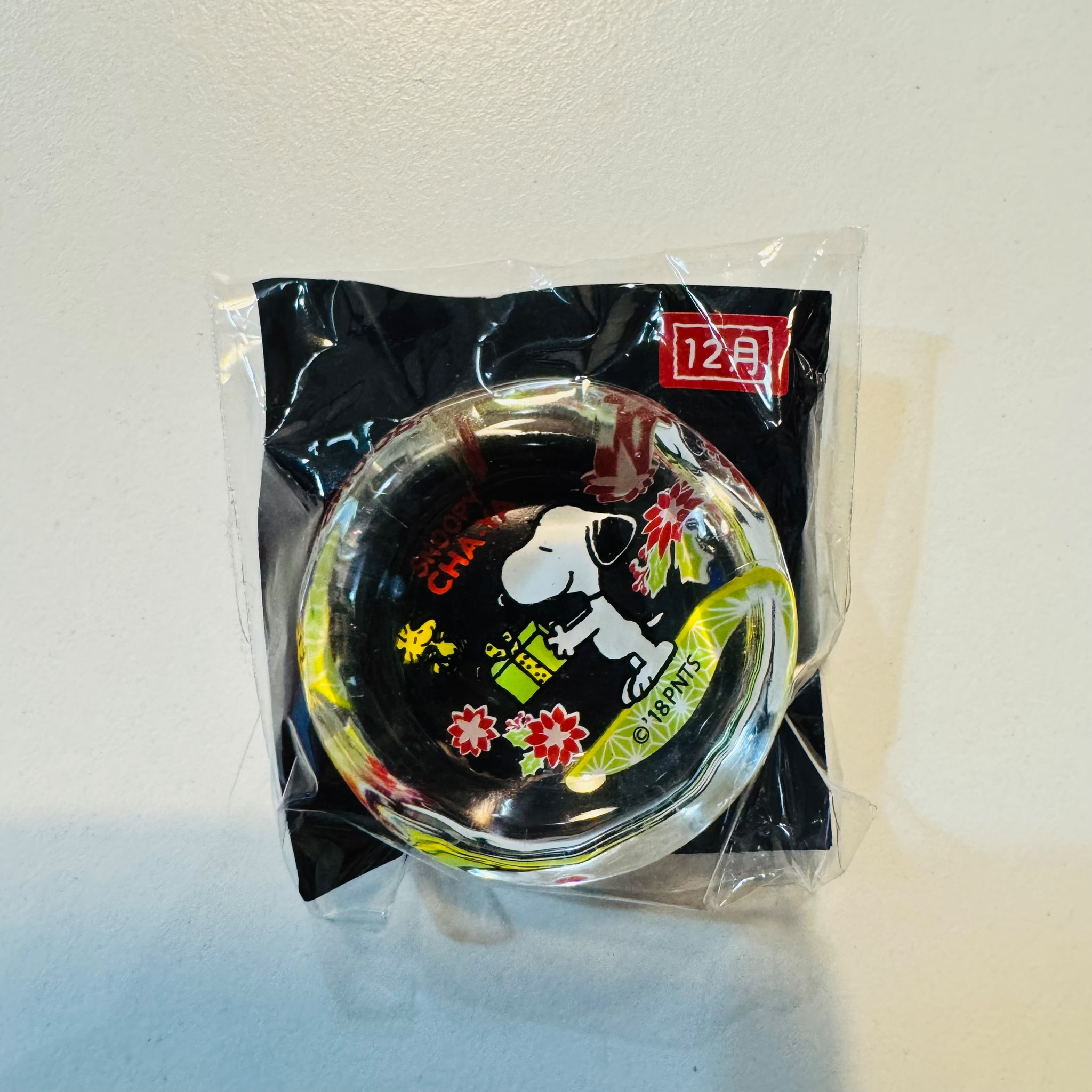 日本製 Snoopy茶屋限定 月份玻璃筷子托